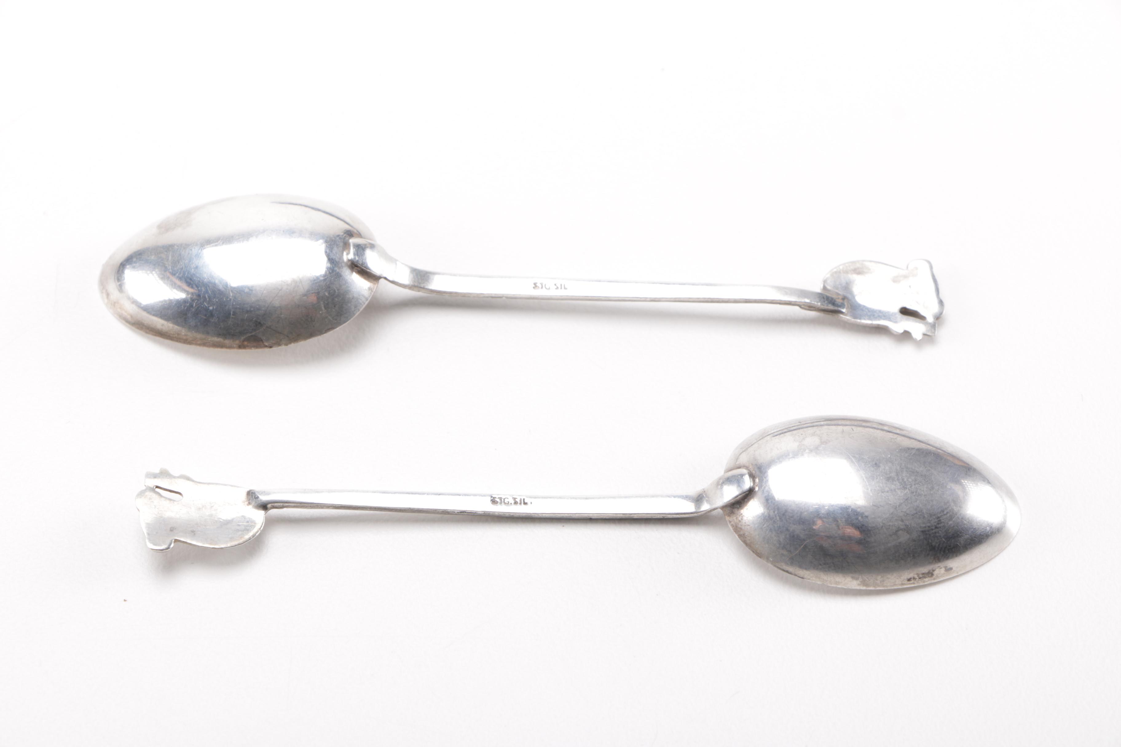 Sterling and 800 Silver Spoons Featuring Frank M. Whiting