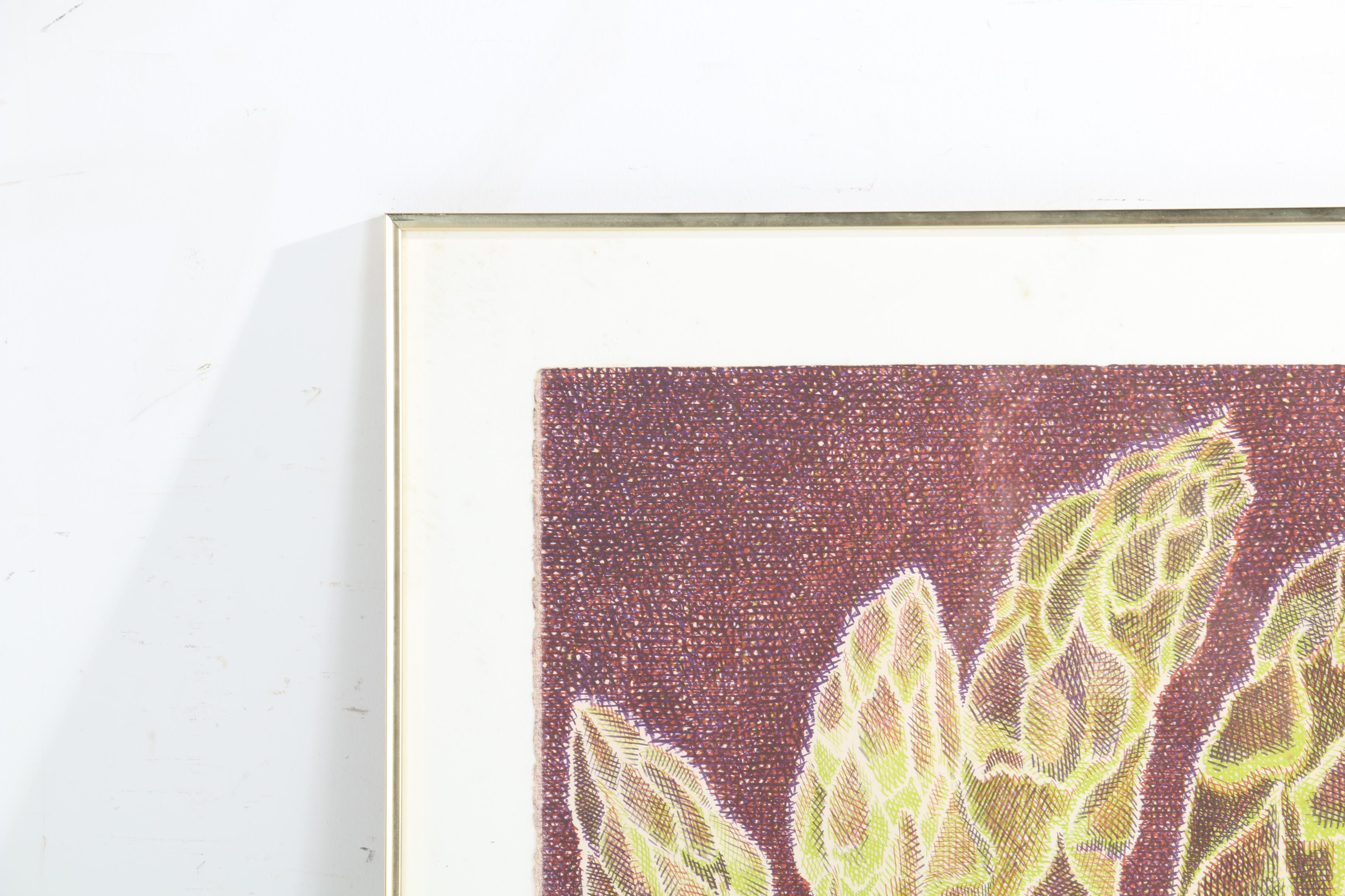 Laura Grosch Lithograph "Asparagus"