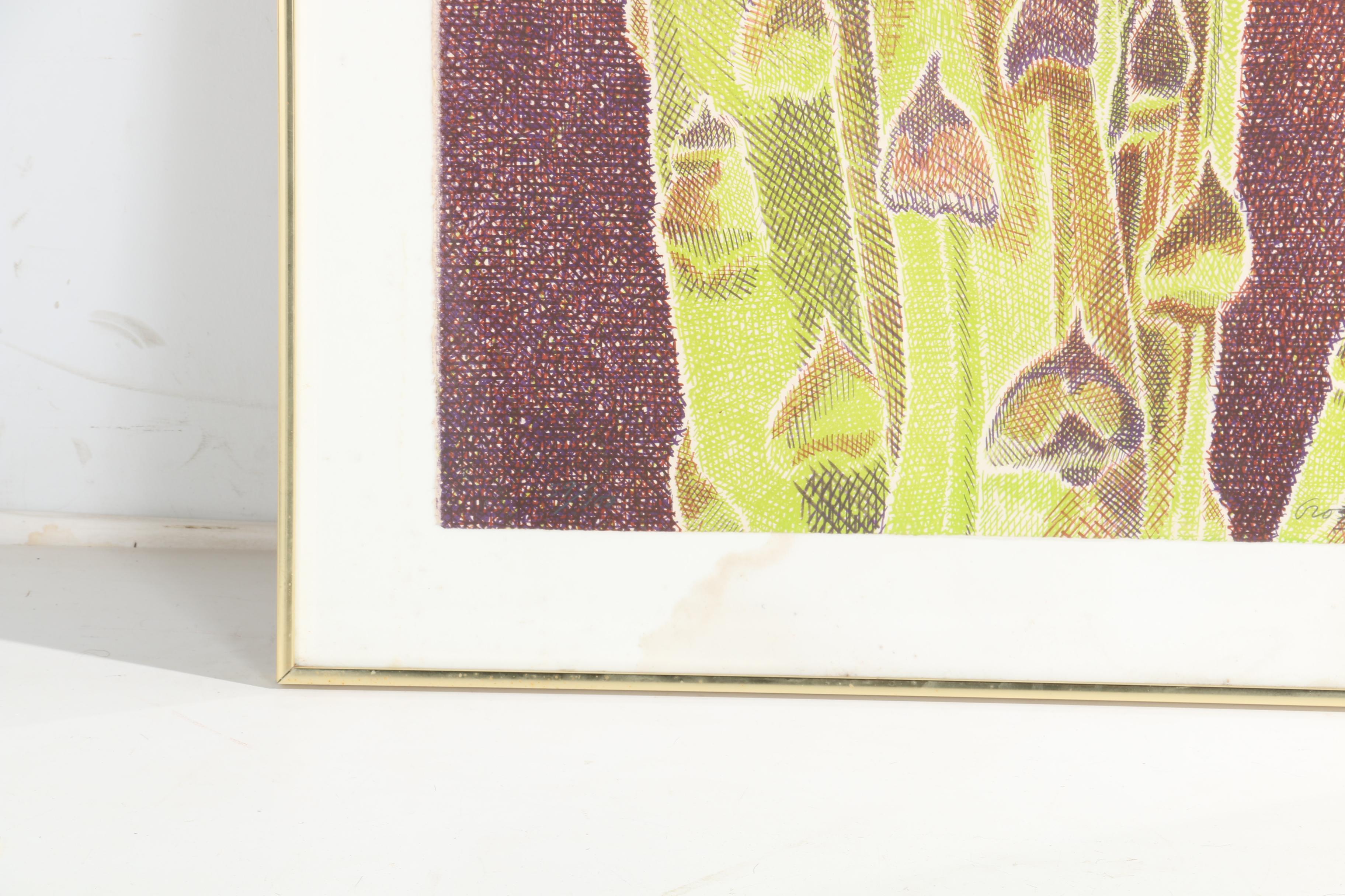 Laura Grosch Lithograph "Asparagus"