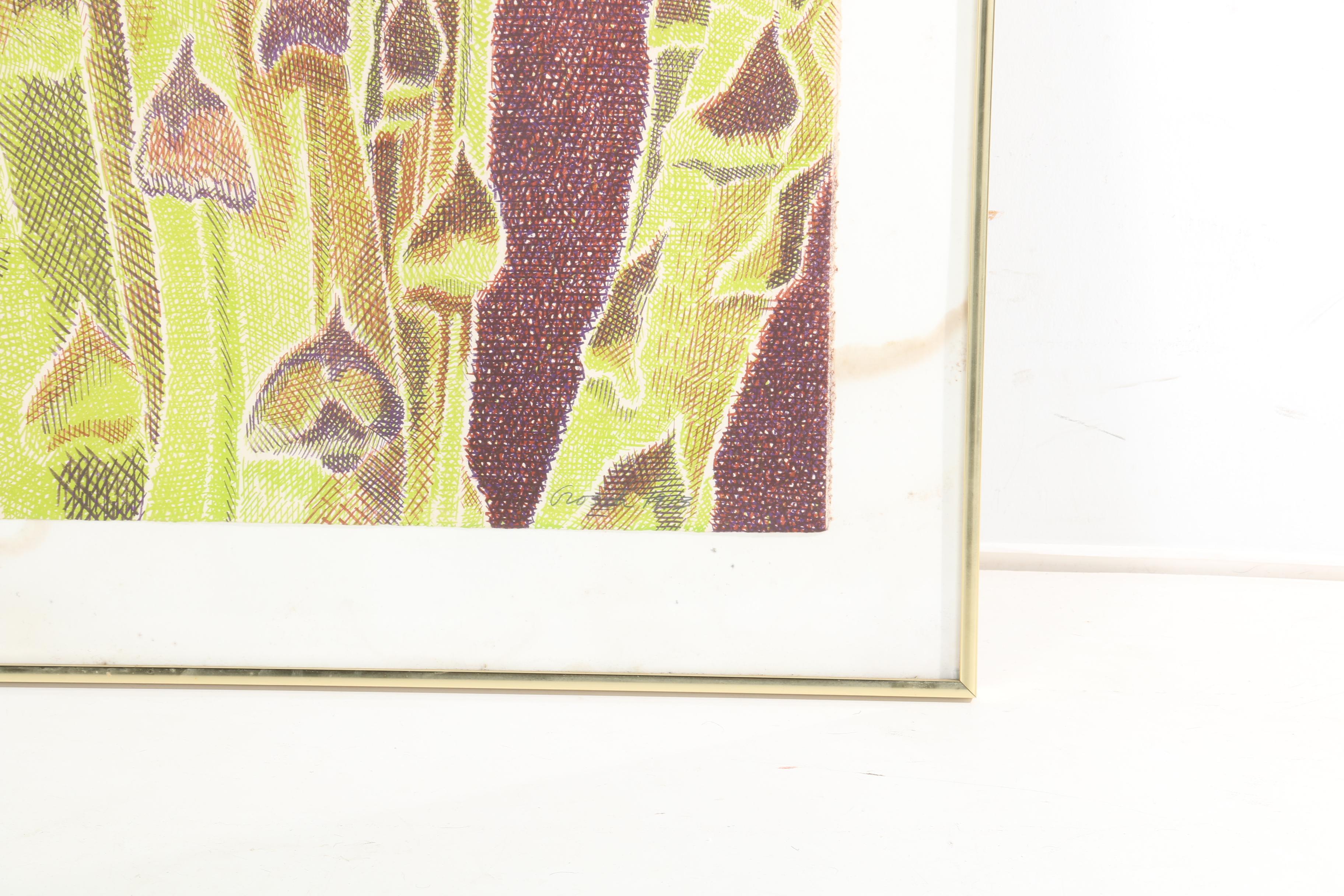 Laura Grosch Lithograph "Asparagus"