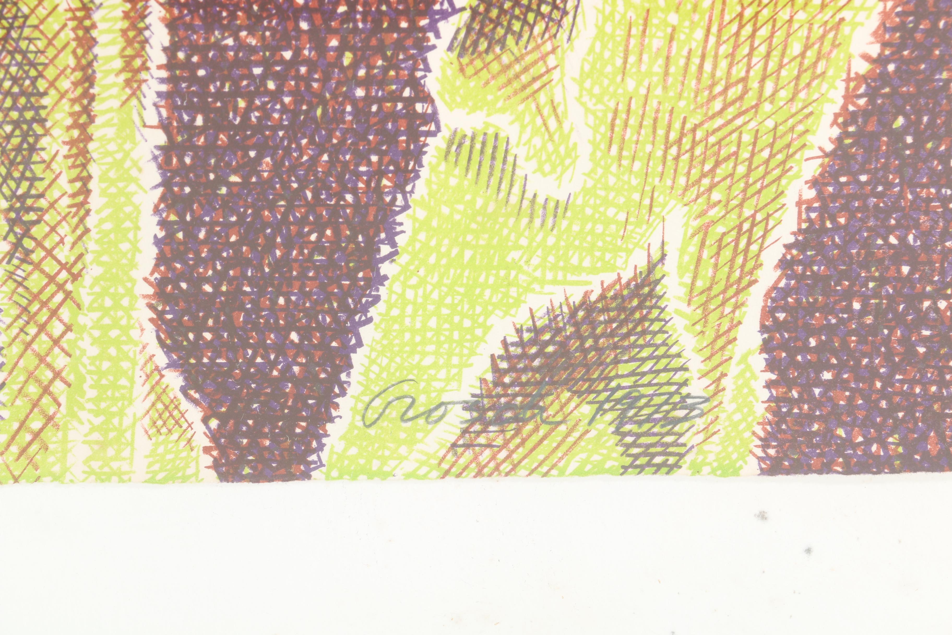 Laura Grosch Lithograph "Asparagus"