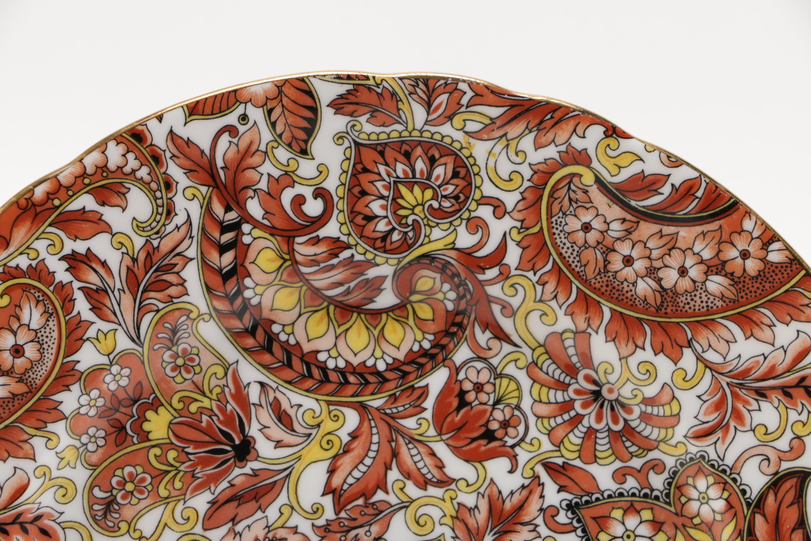 Royal Tuscan "Brown Paisley" Coffee Set