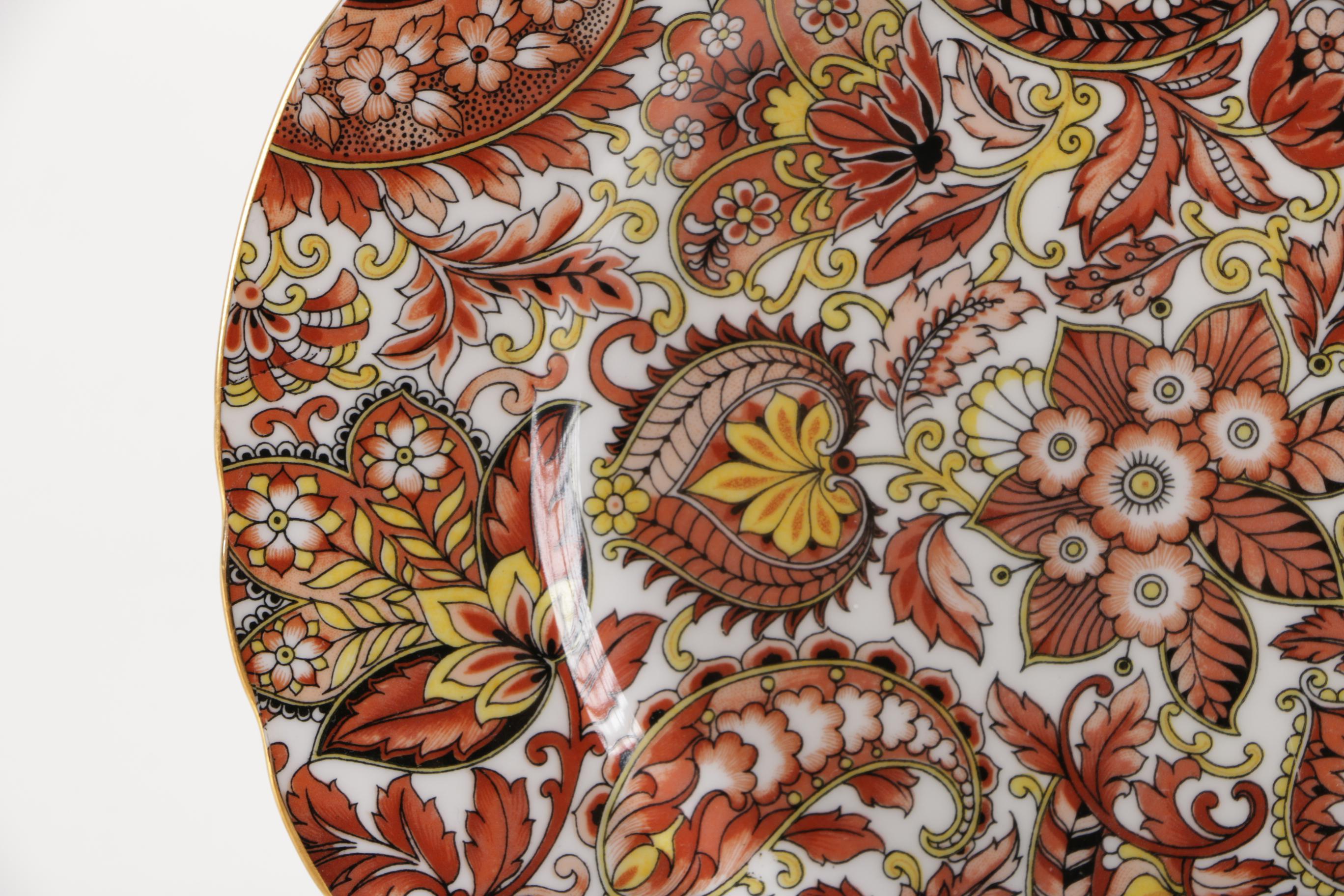 Royal Tuscan "Brown Paisley" Coffee Set