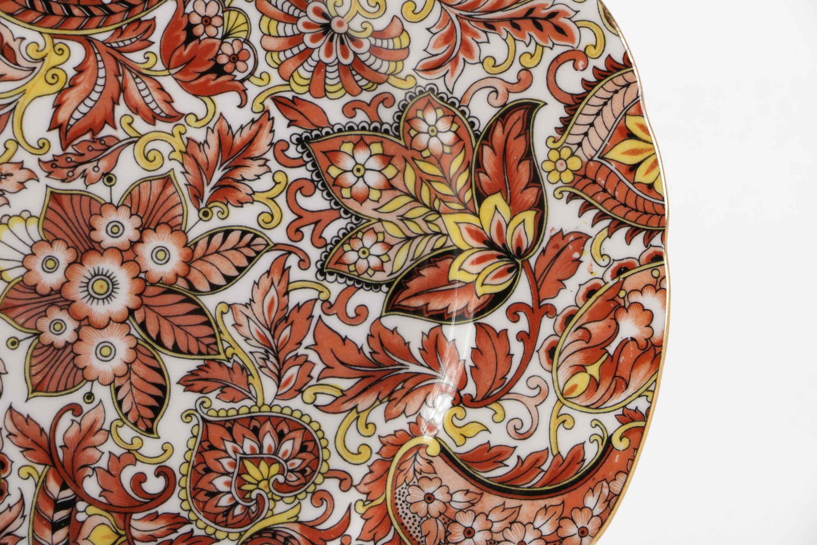 Royal Tuscan "Brown Paisley" Coffee Set