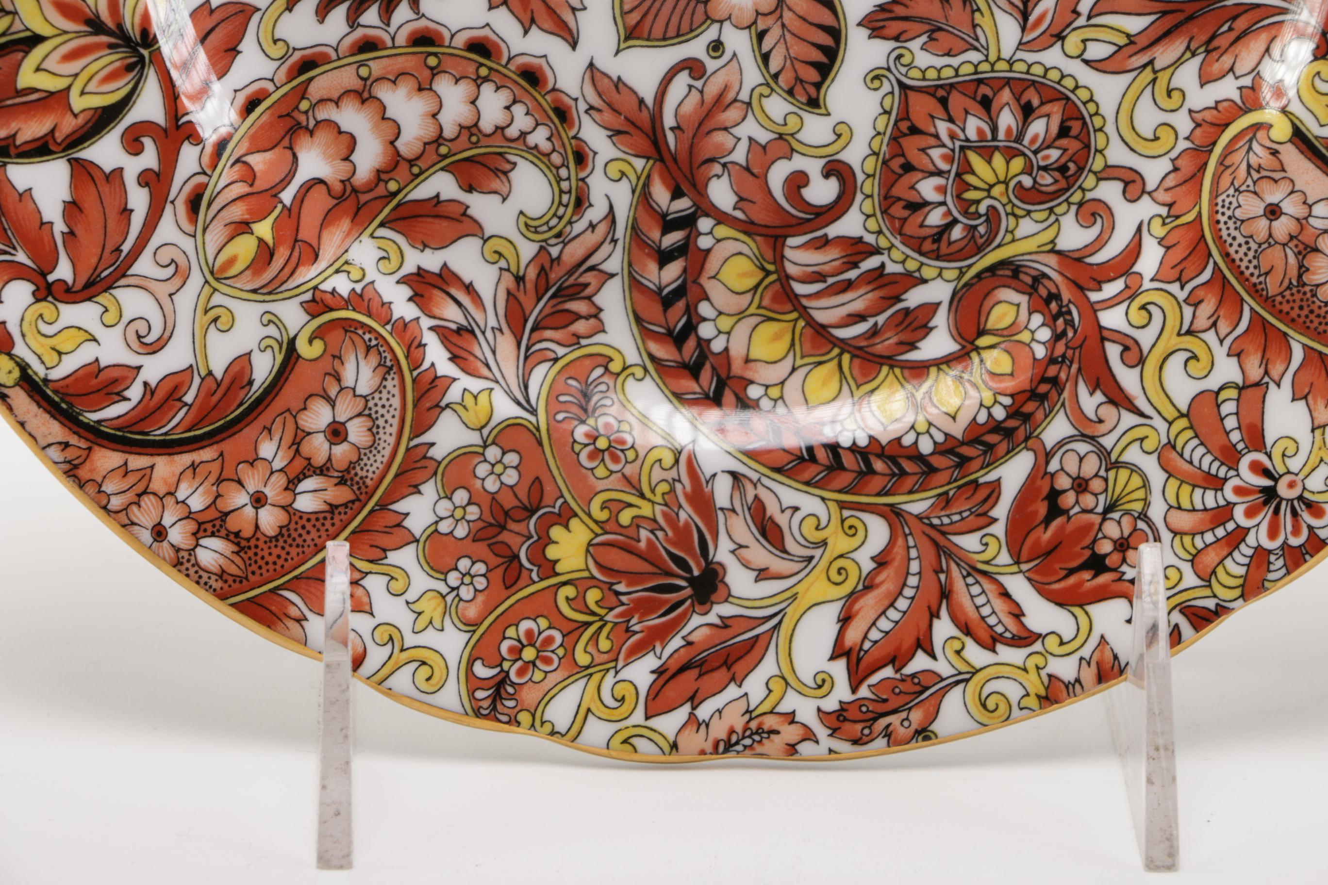 Royal Tuscan "Brown Paisley" Coffee Set