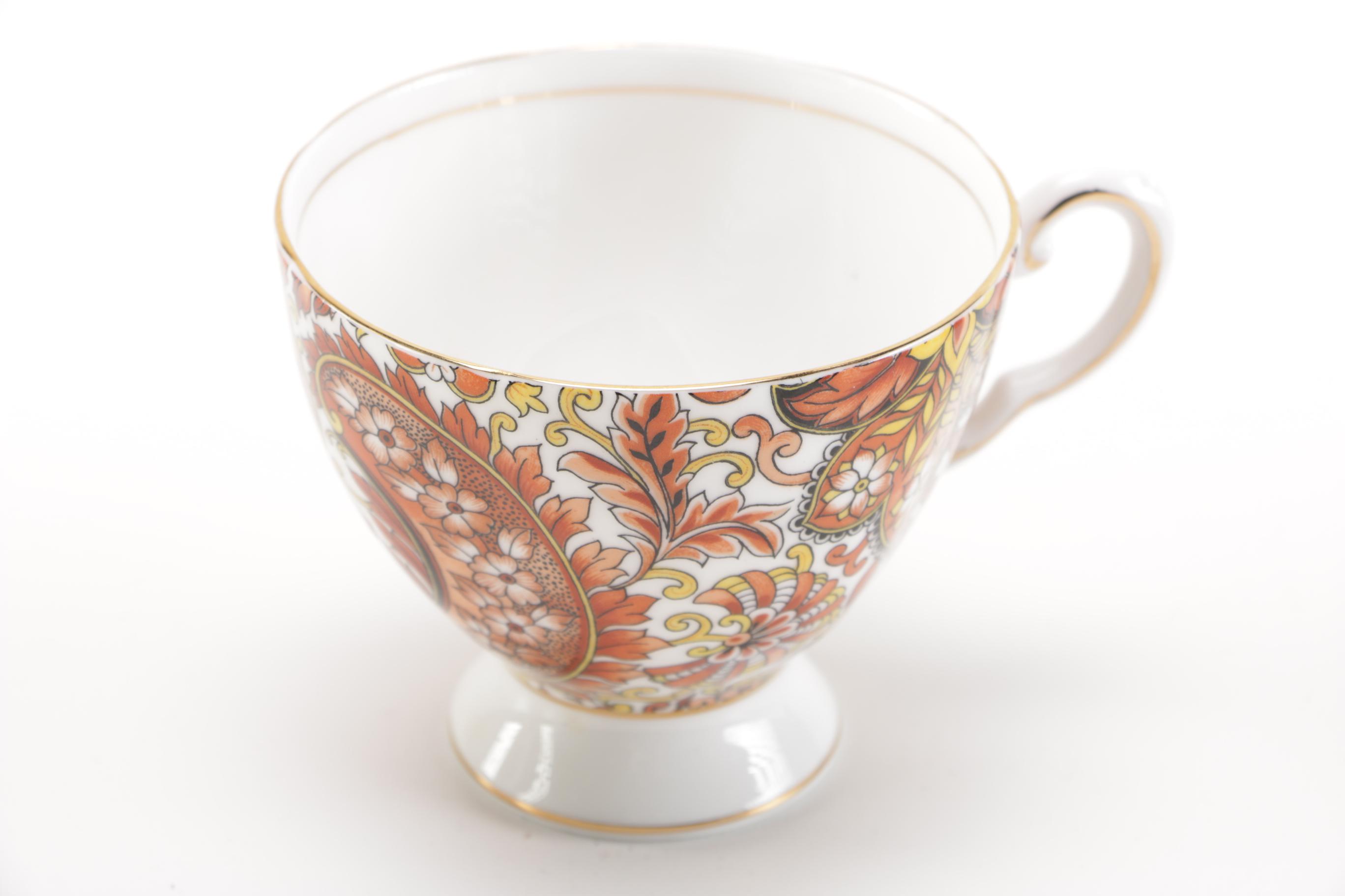 Royal Tuscan "Brown Paisley" Coffee Set