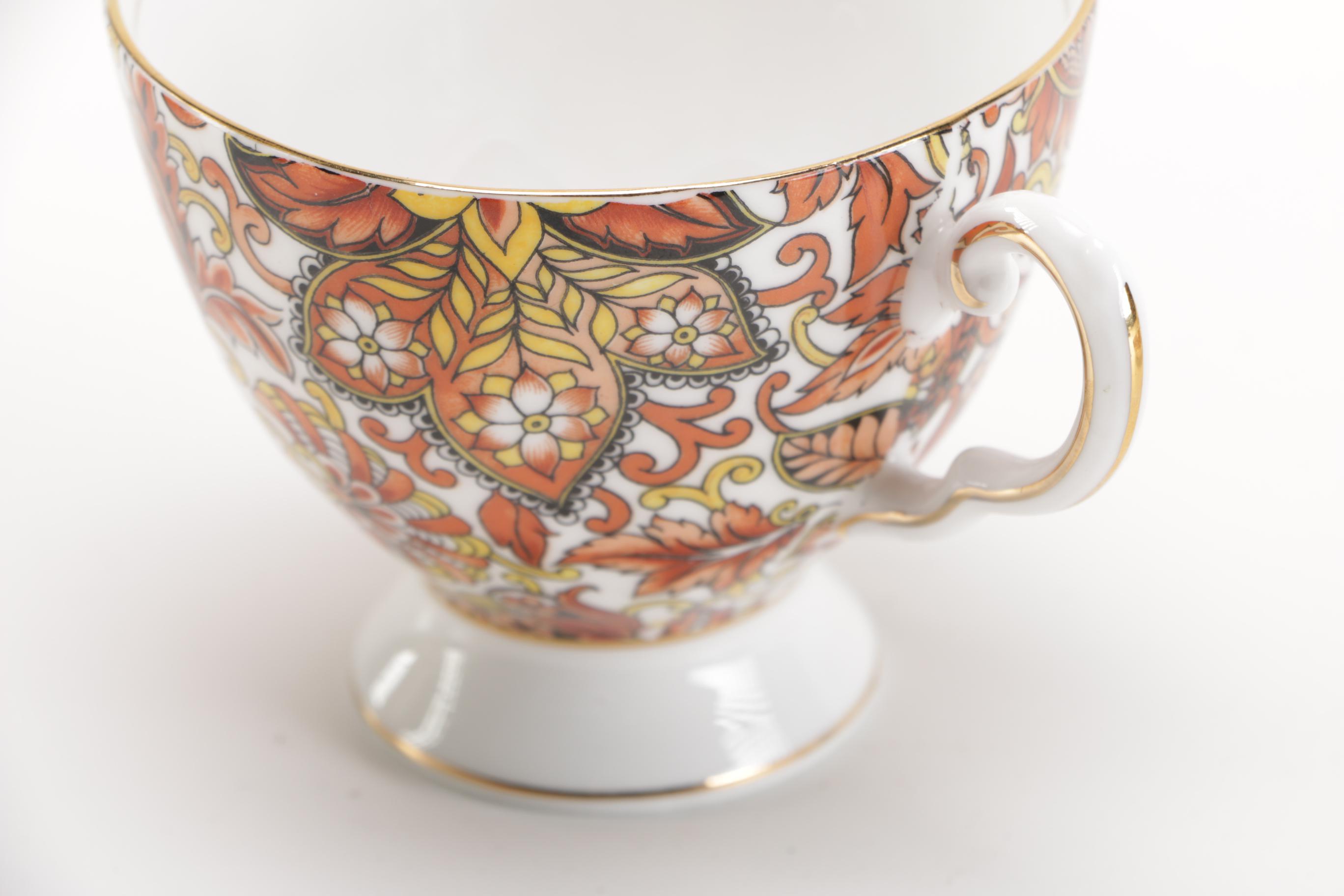 Royal Tuscan "Brown Paisley" Coffee Set