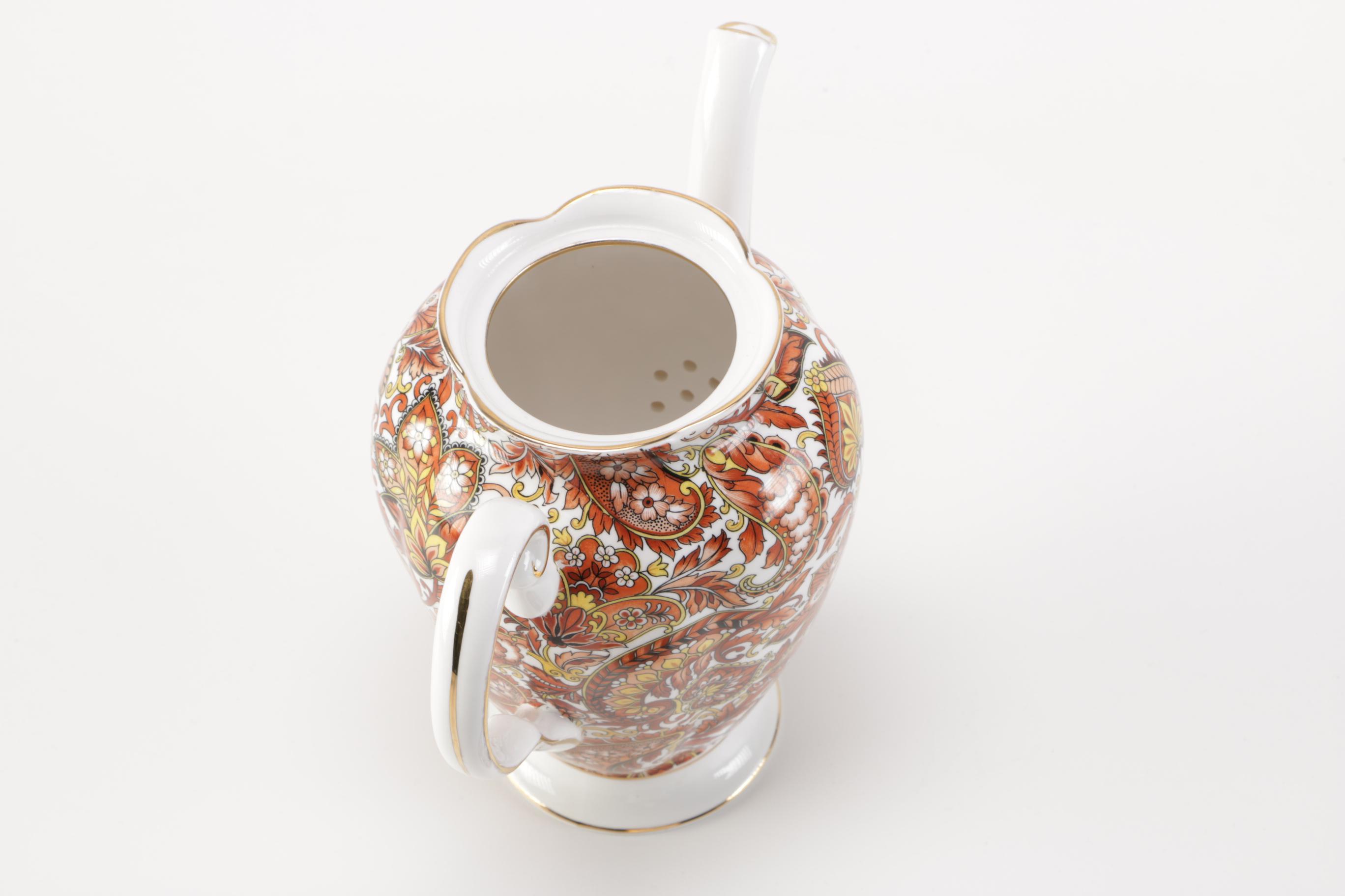 Royal Tuscan "Brown Paisley" Coffee Set