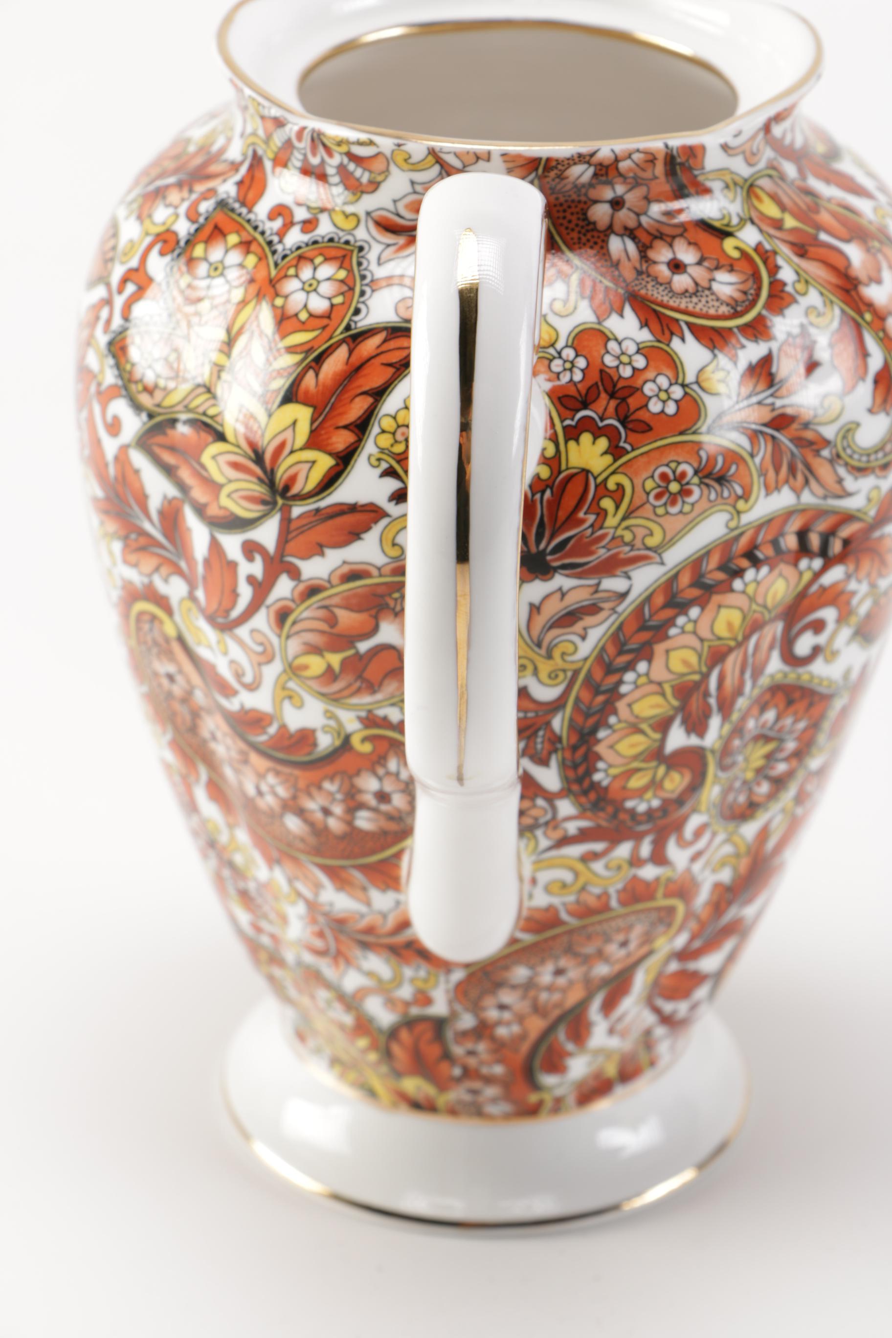 Royal Tuscan "Brown Paisley" Coffee Set