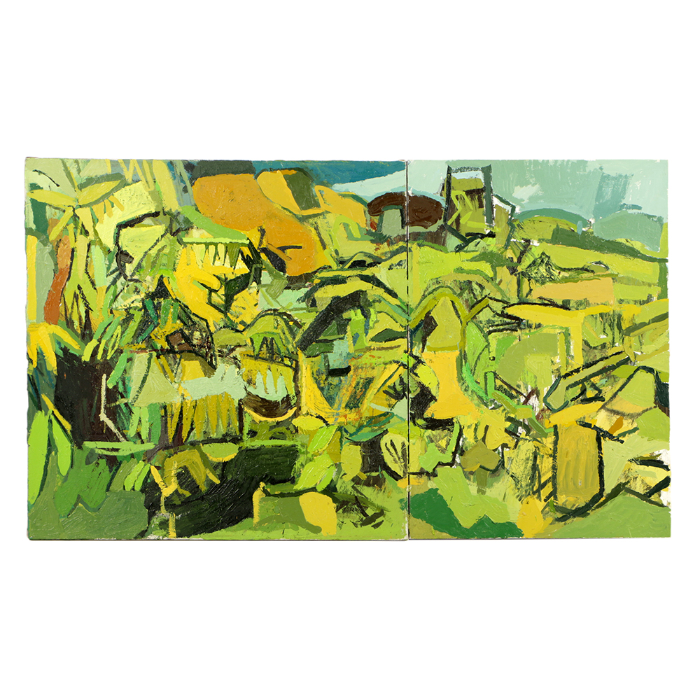 Clintel Steed Oil Painting on Canvas "View of P.R."