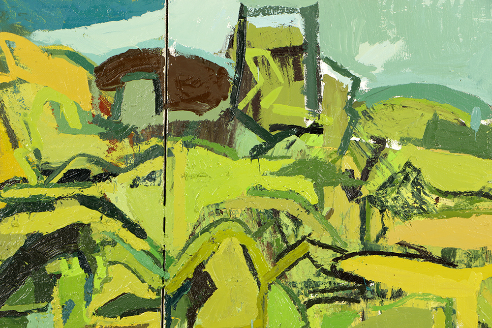 Clintel Steed Oil Painting on Canvas "View of P.R."