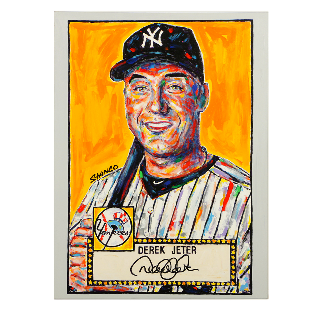 John Stango Oil Painting on Canvas "Derek Jeter"