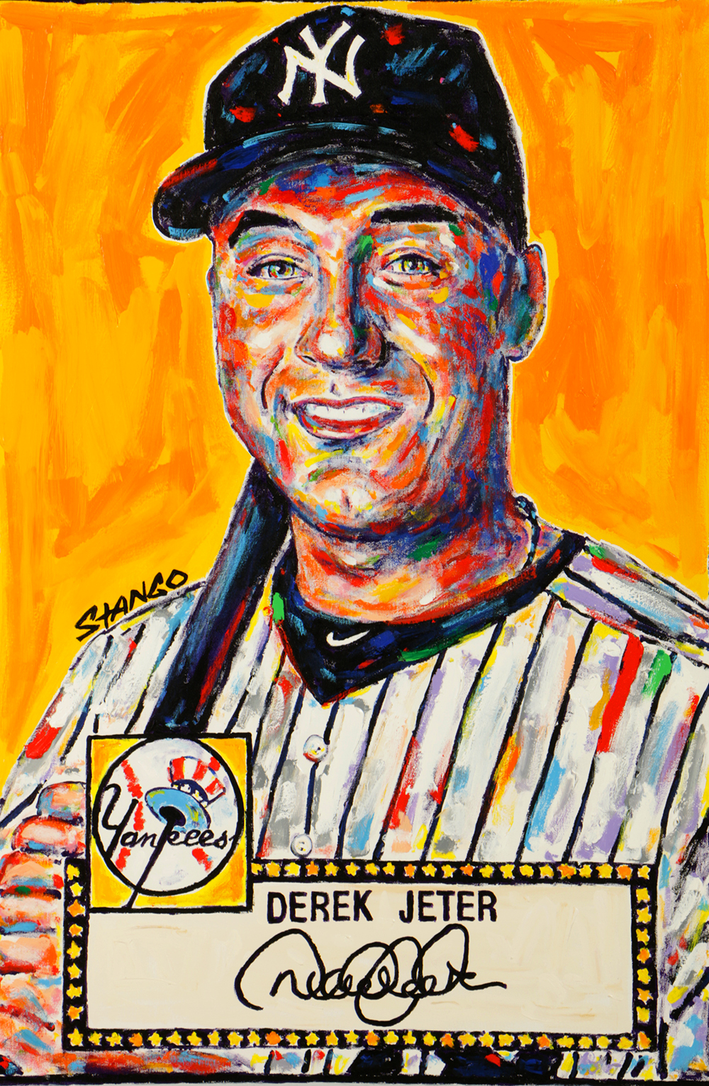 John Stango Oil Painting on Canvas "Derek Jeter"
