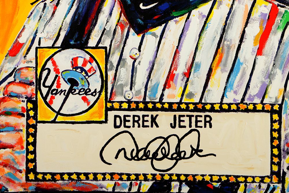 John Stango Oil Painting on Canvas "Derek Jeter"