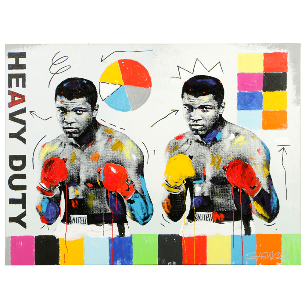 John Stango Mixed Media on Canvas "Heavy Duty"