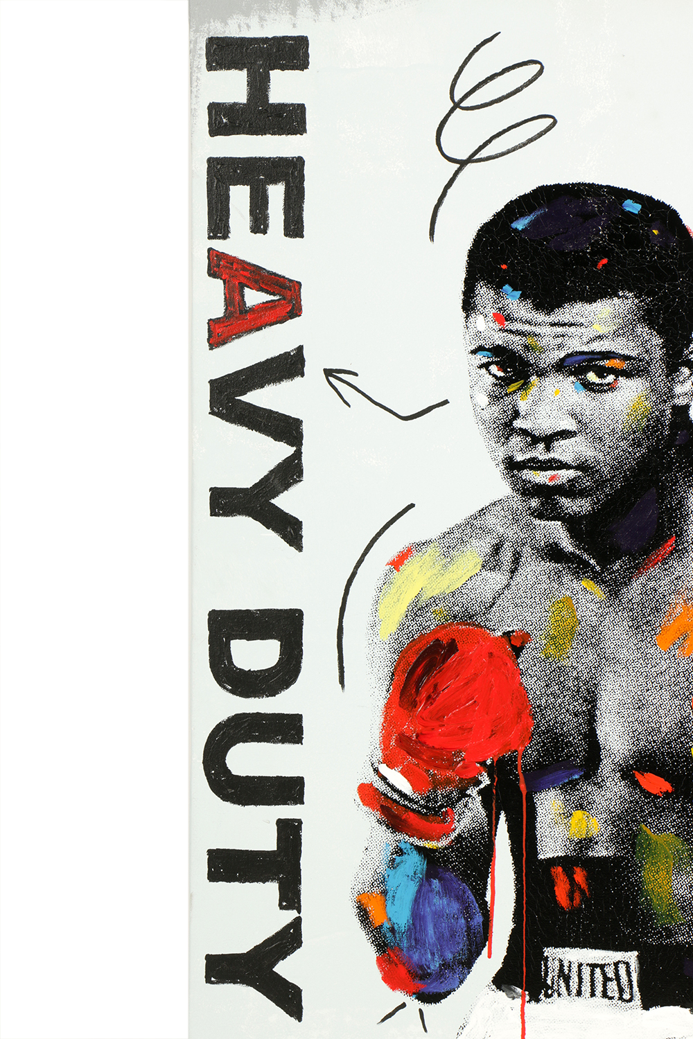 John Stango Mixed Media on Canvas "Heavy Duty"