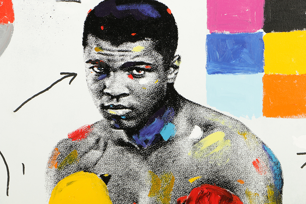 John Stango Mixed Media on Canvas "Heavy Duty"