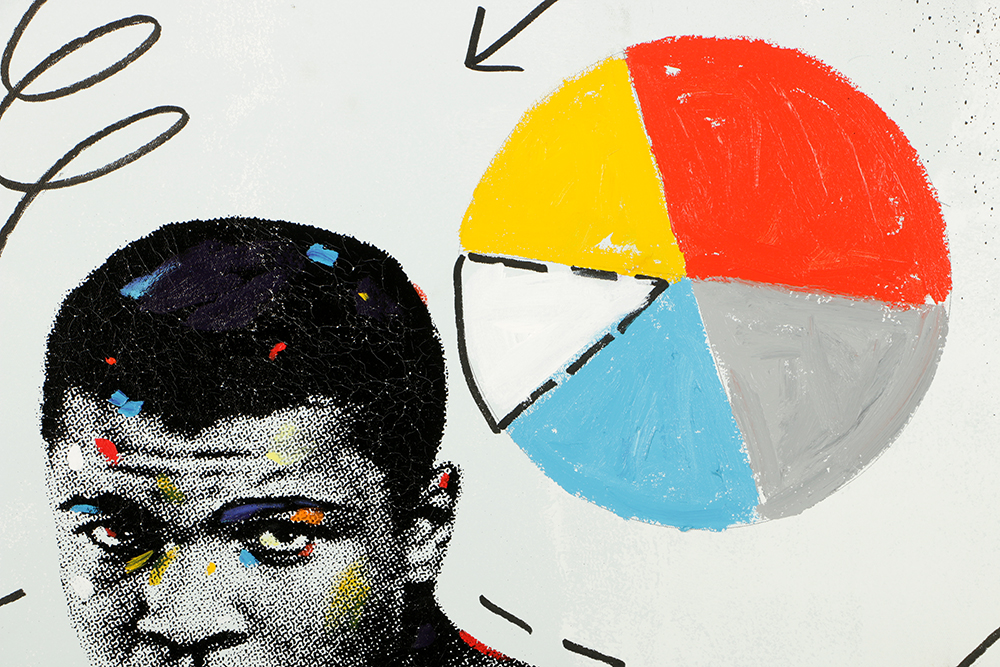 John Stango Mixed Media on Canvas "Heavy Duty"