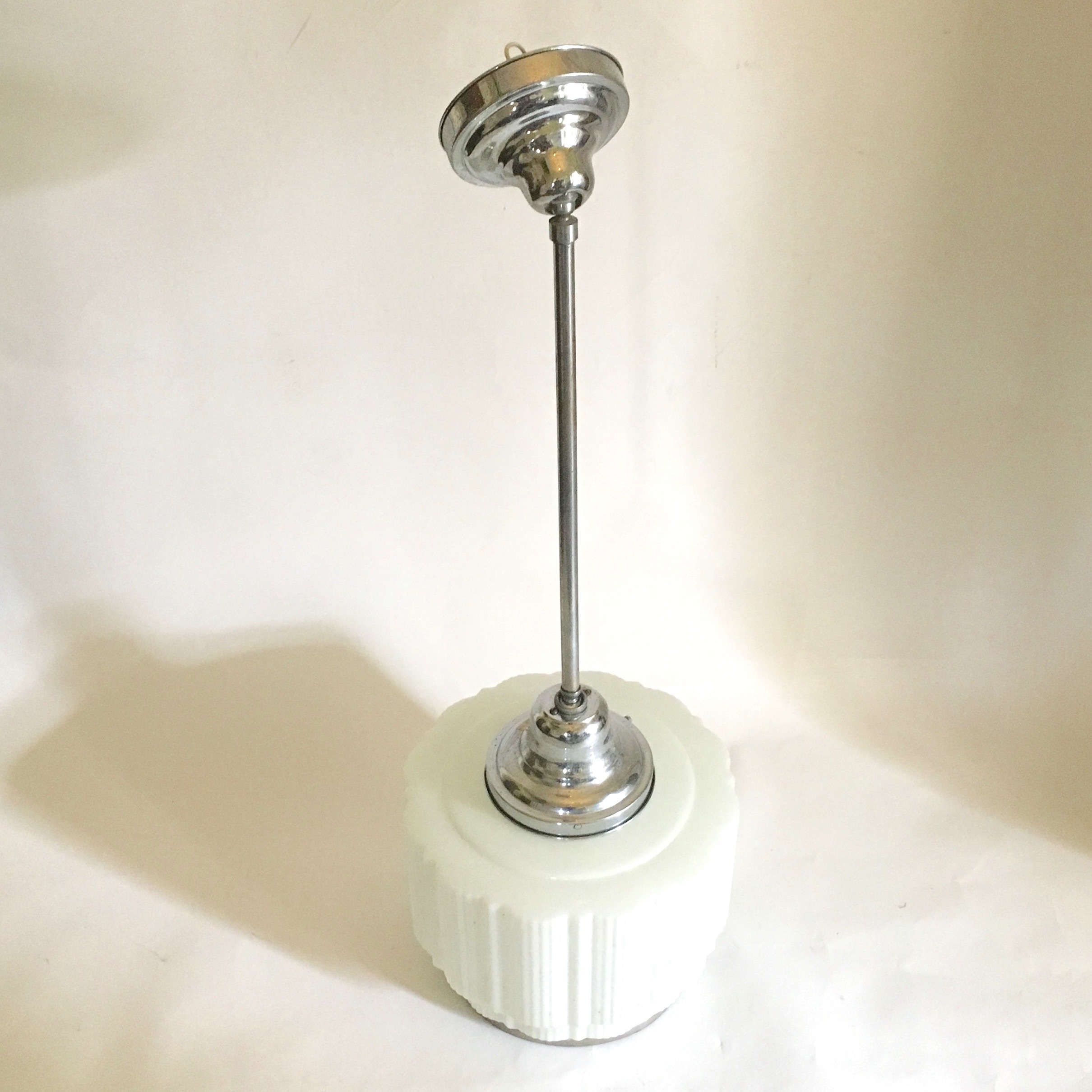 Vintage Art Deco Pendant Light Fixture