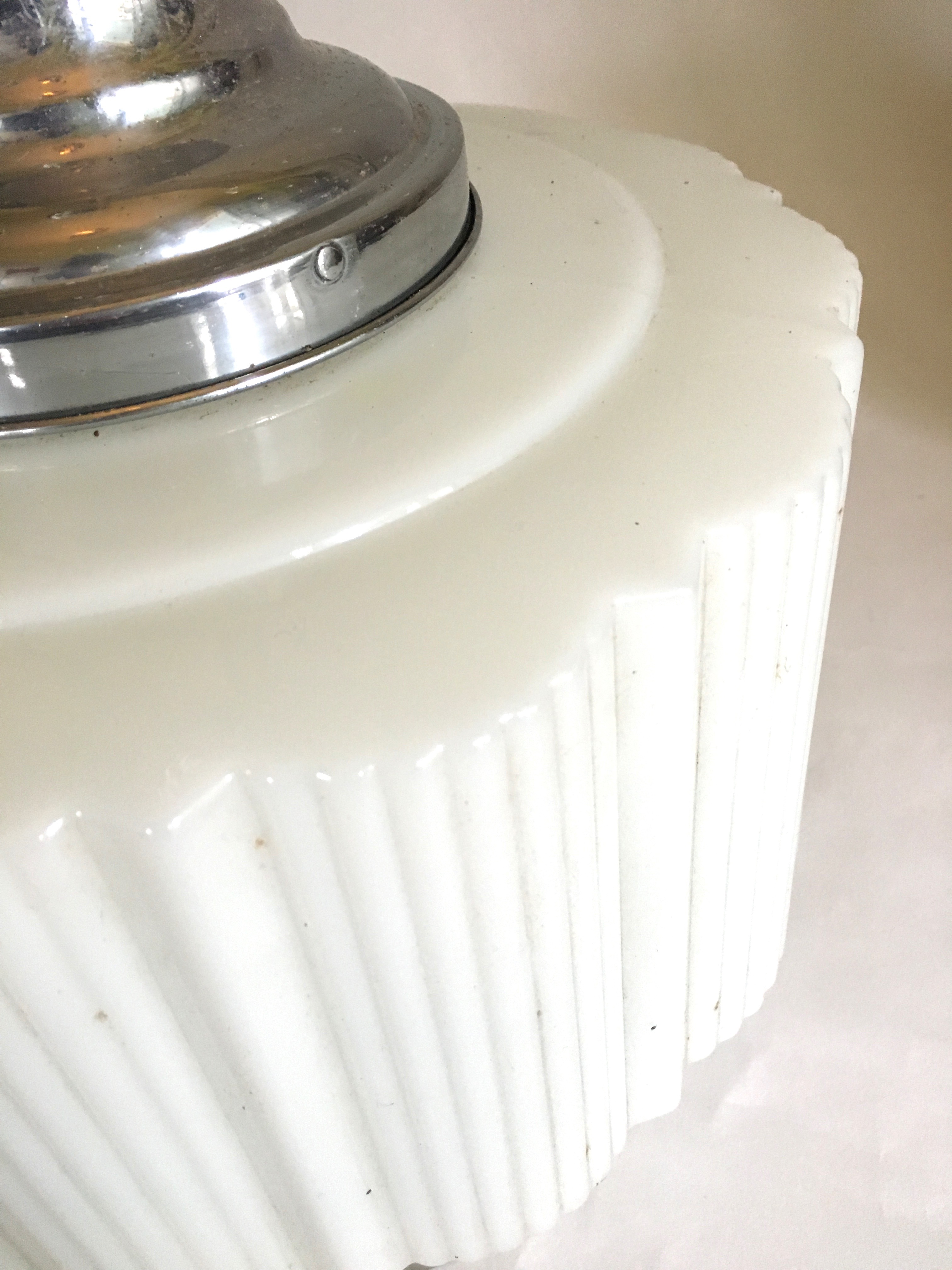 Vintage Art Deco Pendant Light Fixture