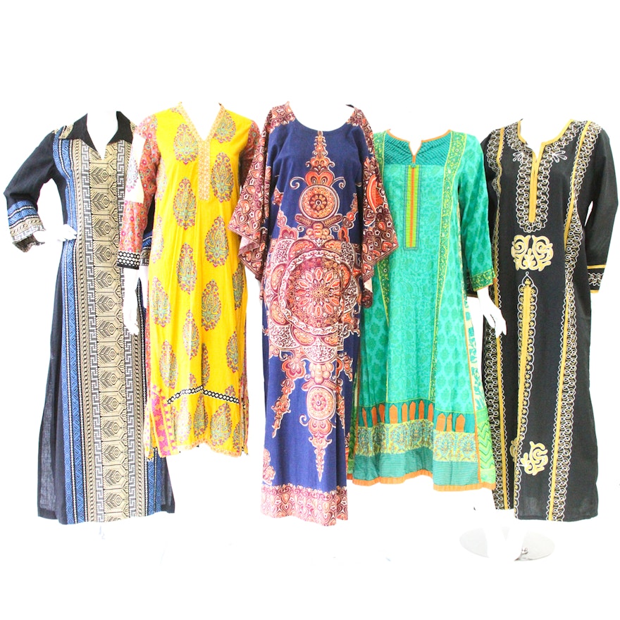 Vintage & Contemporary Embroidered Middle Eastern Kaftans