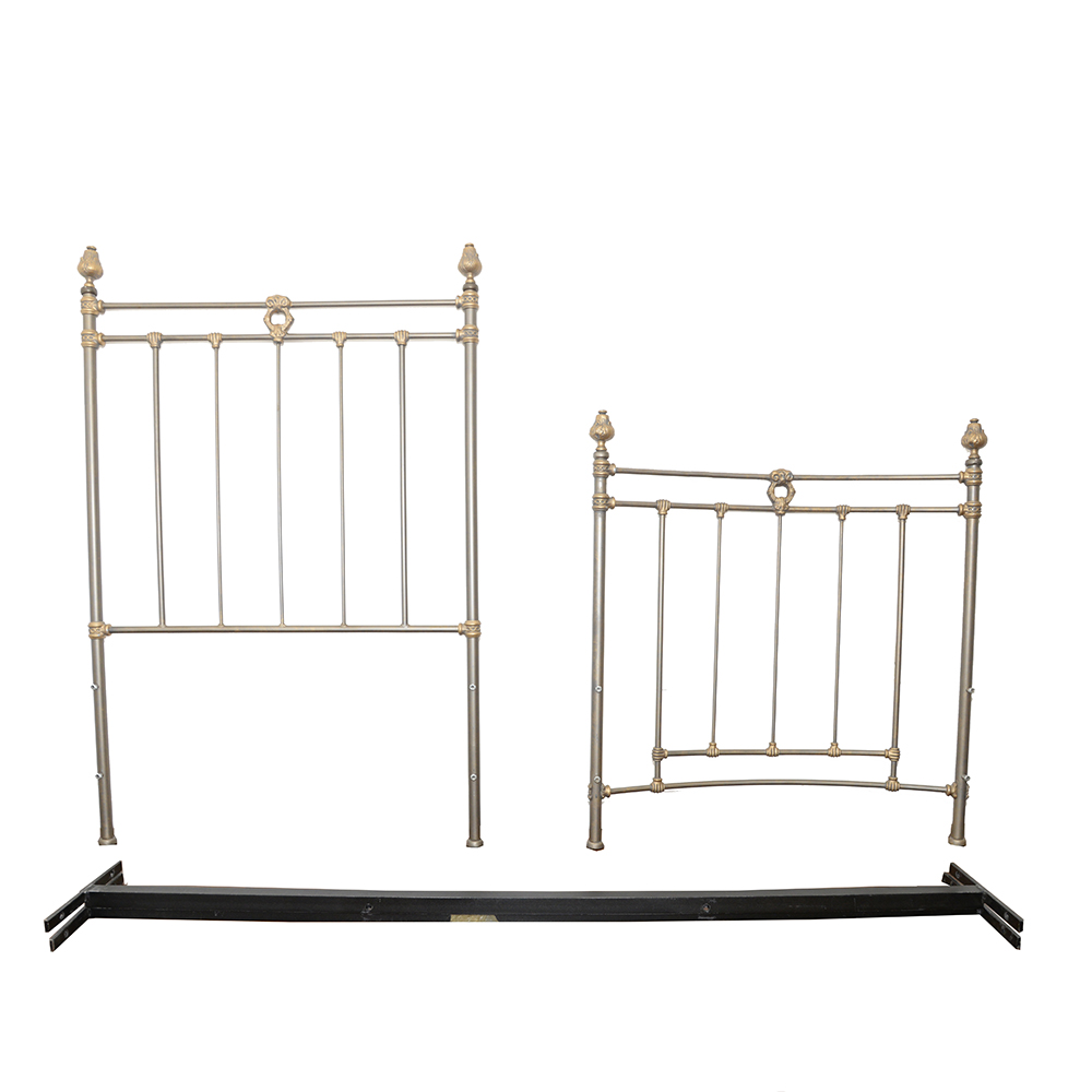 Victorian Style Twin Size Metal Bed Frame
