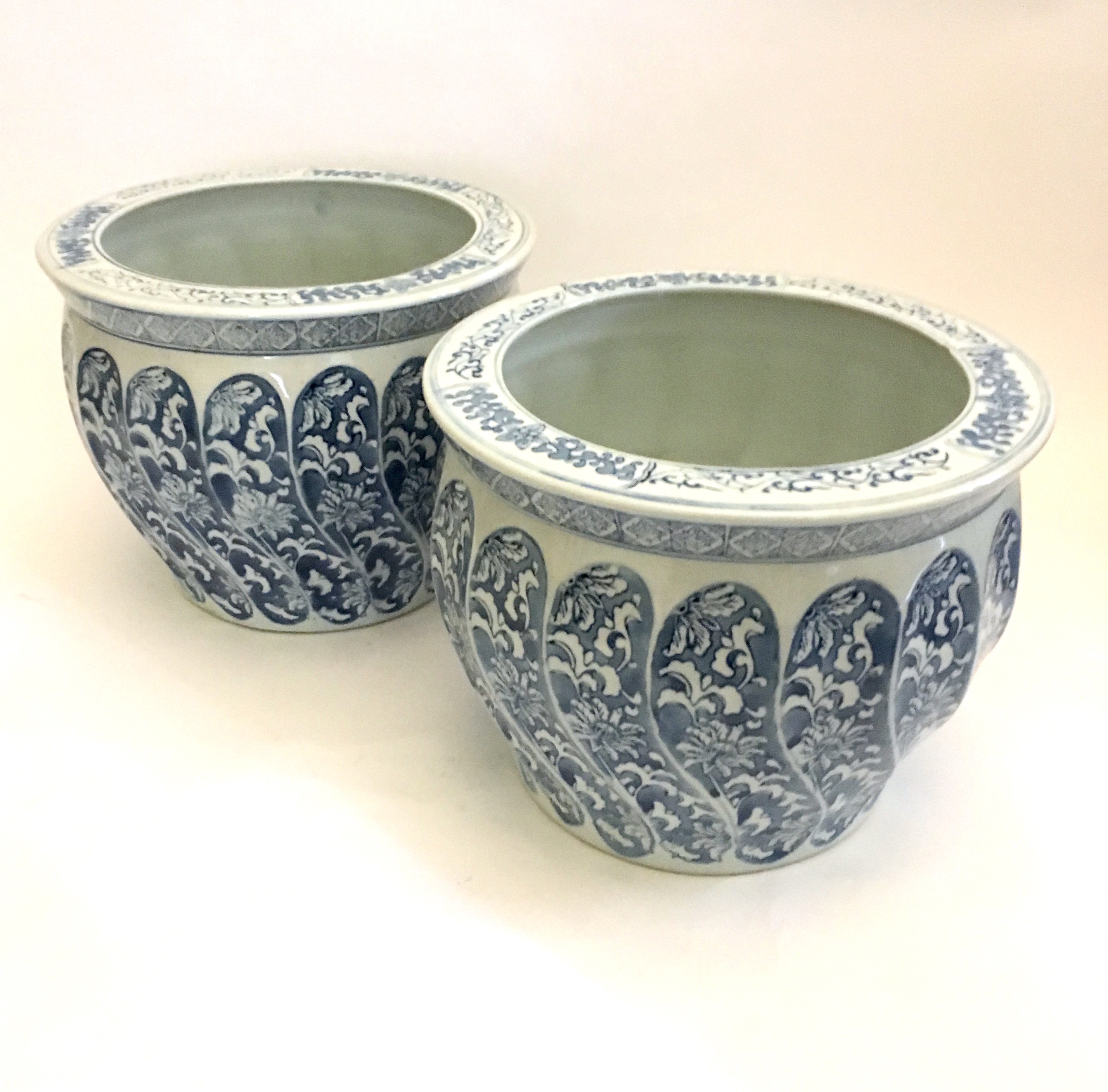 Large Chinese Ceramic Planters