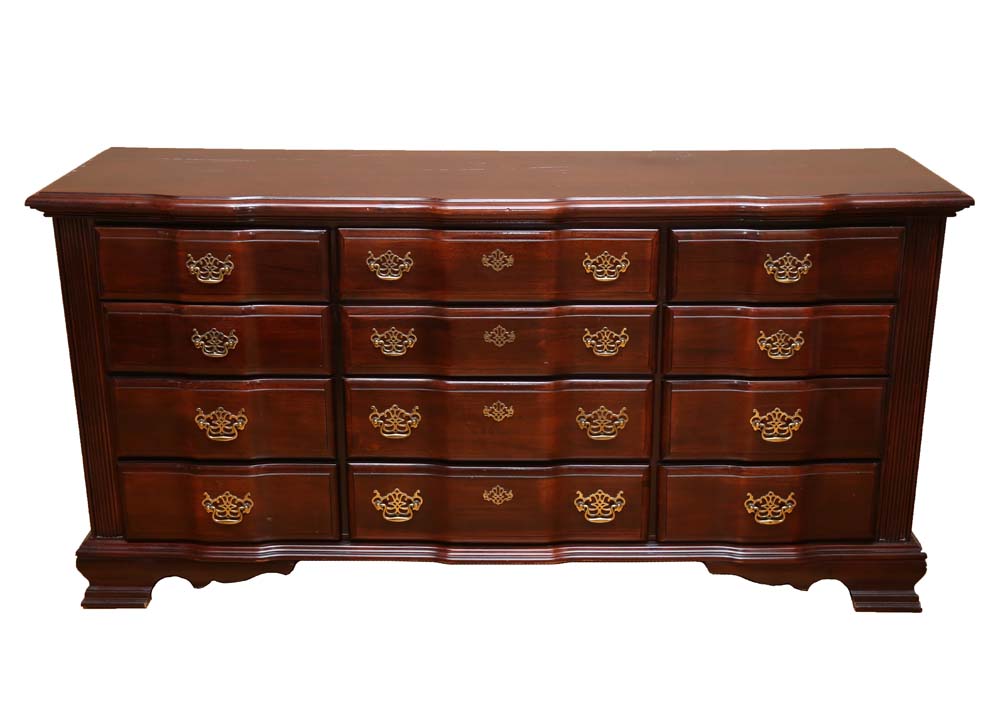 Vaughan Bassett Chippendale Style Twelve-Drawer Dresser