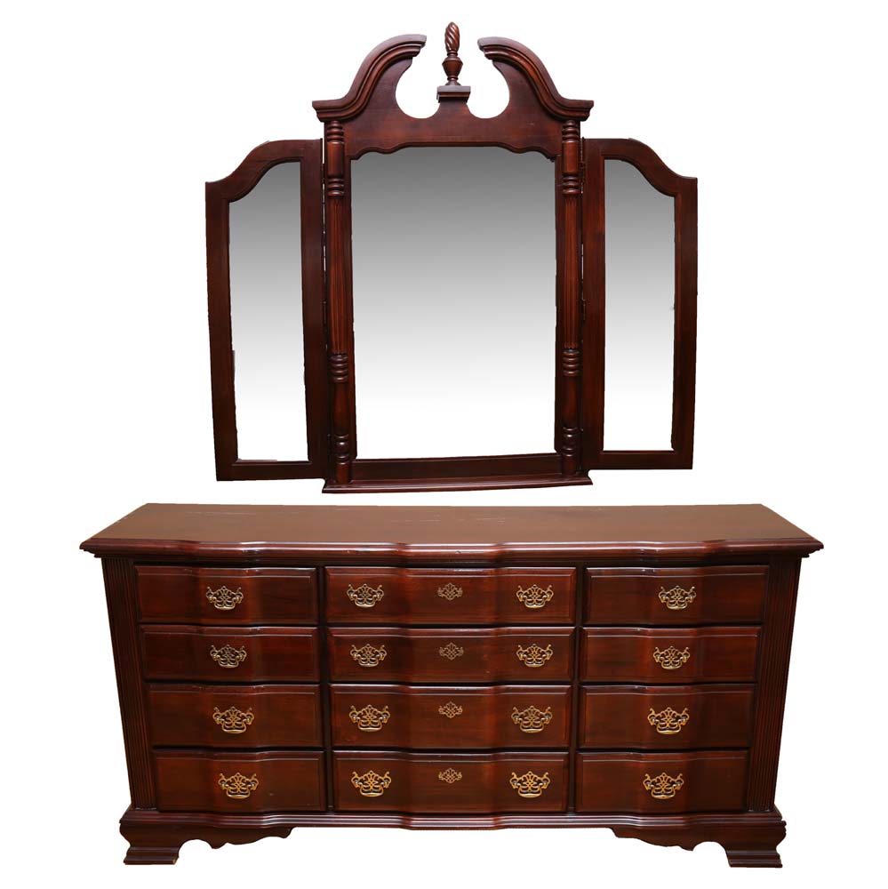 Vaughan Bassett Chippendale Style Twelve-Drawer Dresser