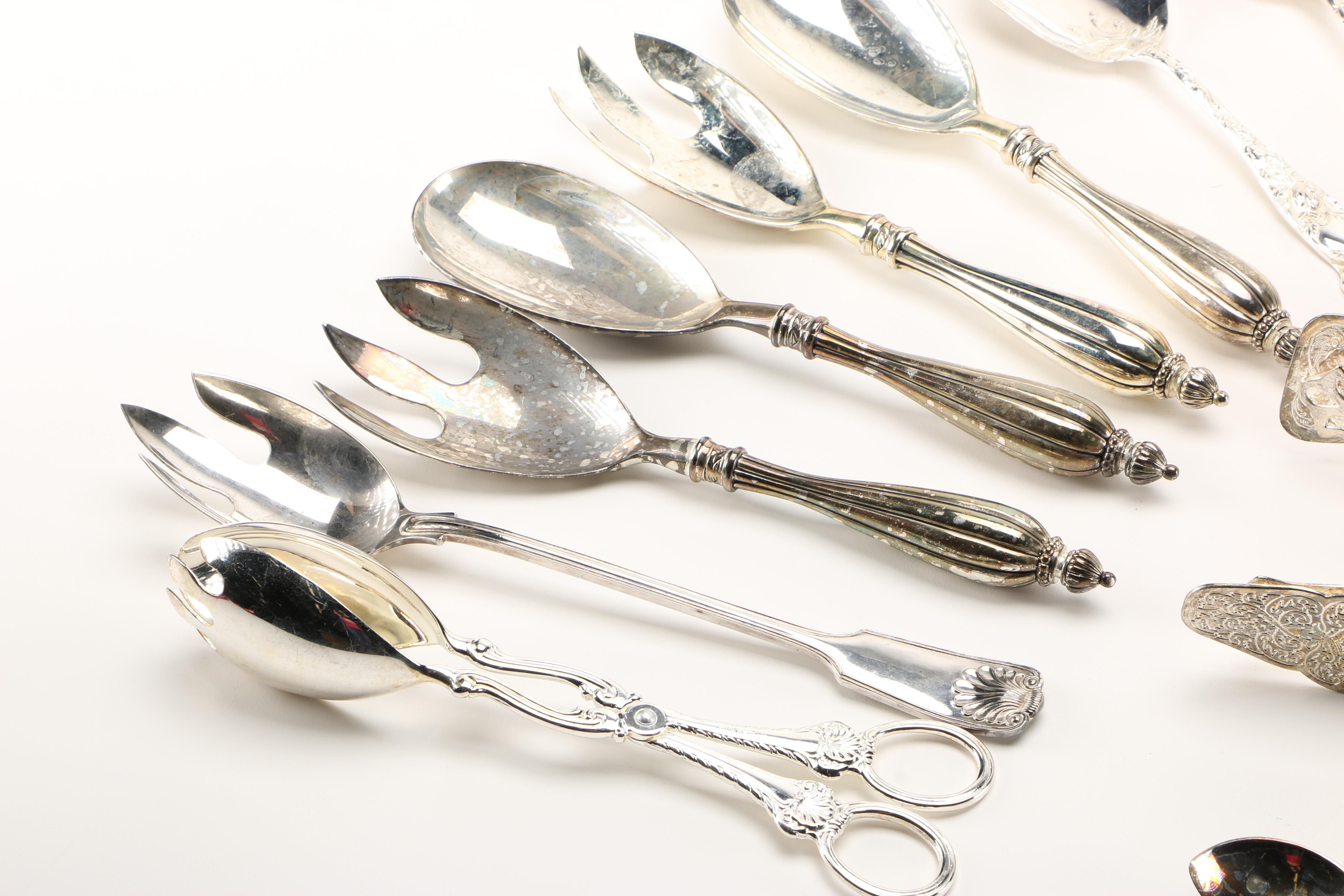 Silver Plate Utensils Featuring National Silver Co