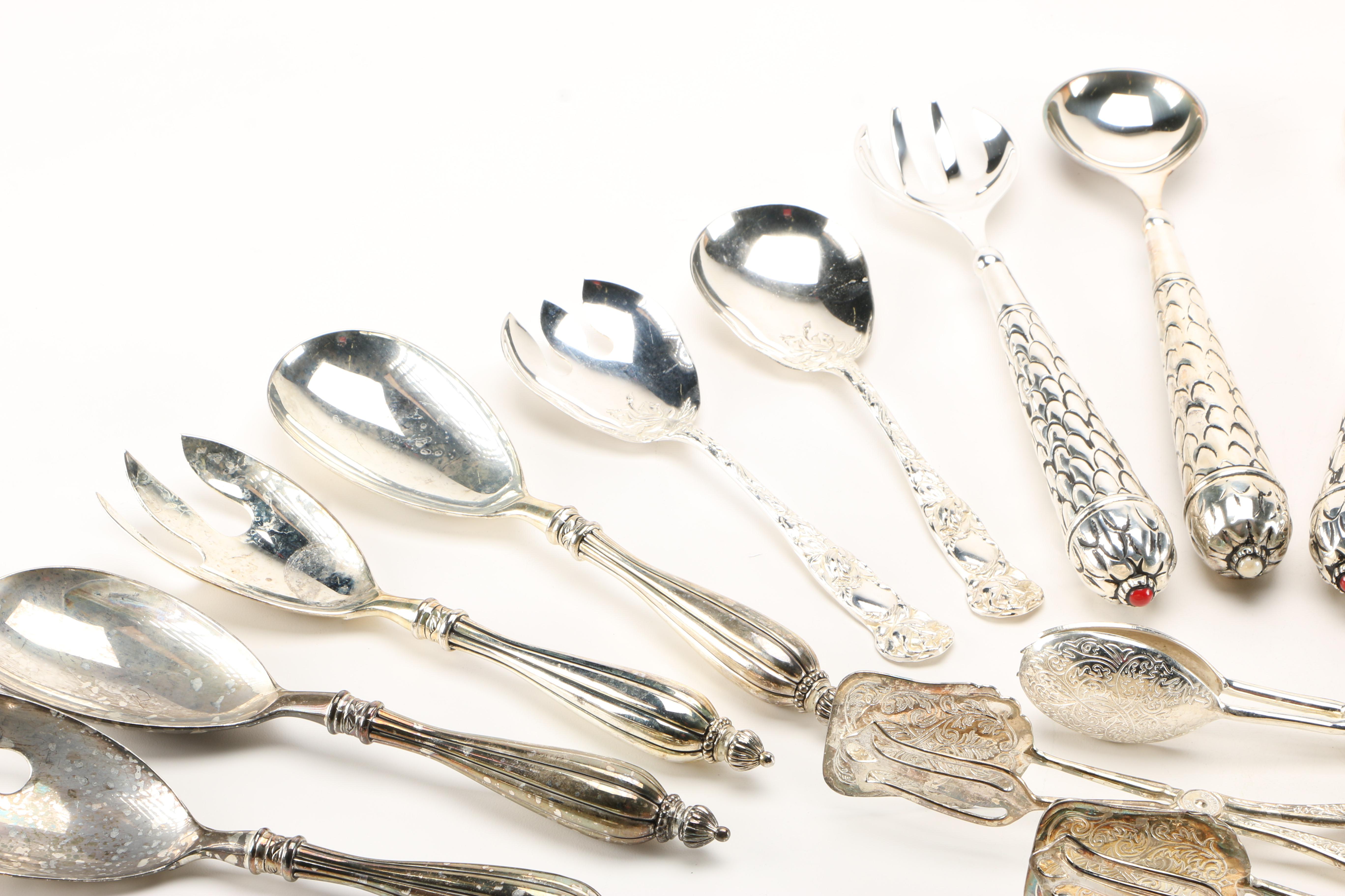 Silver Plate Utensils Featuring National Silver Co