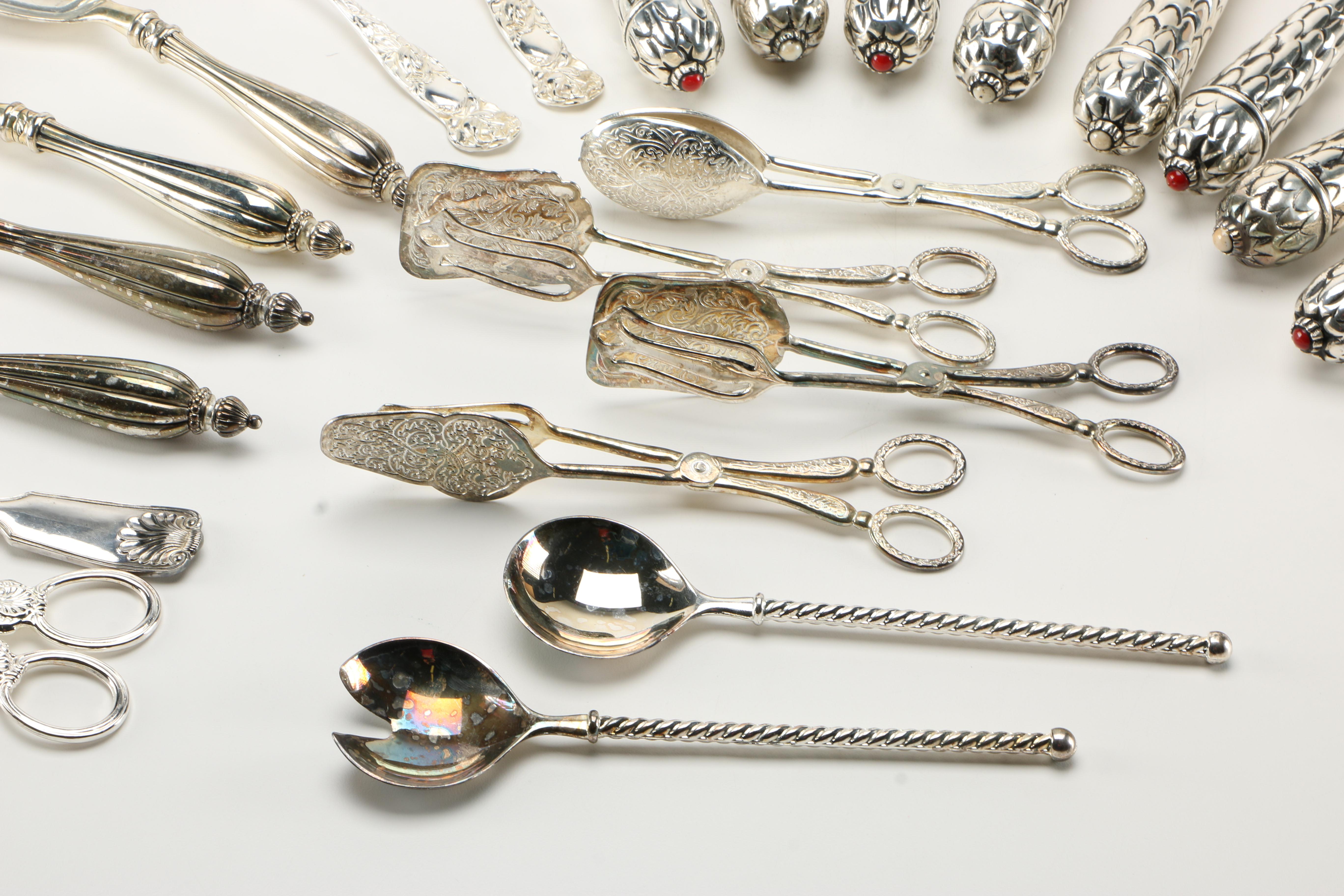 Silver Plate Utensils Featuring National Silver Co
