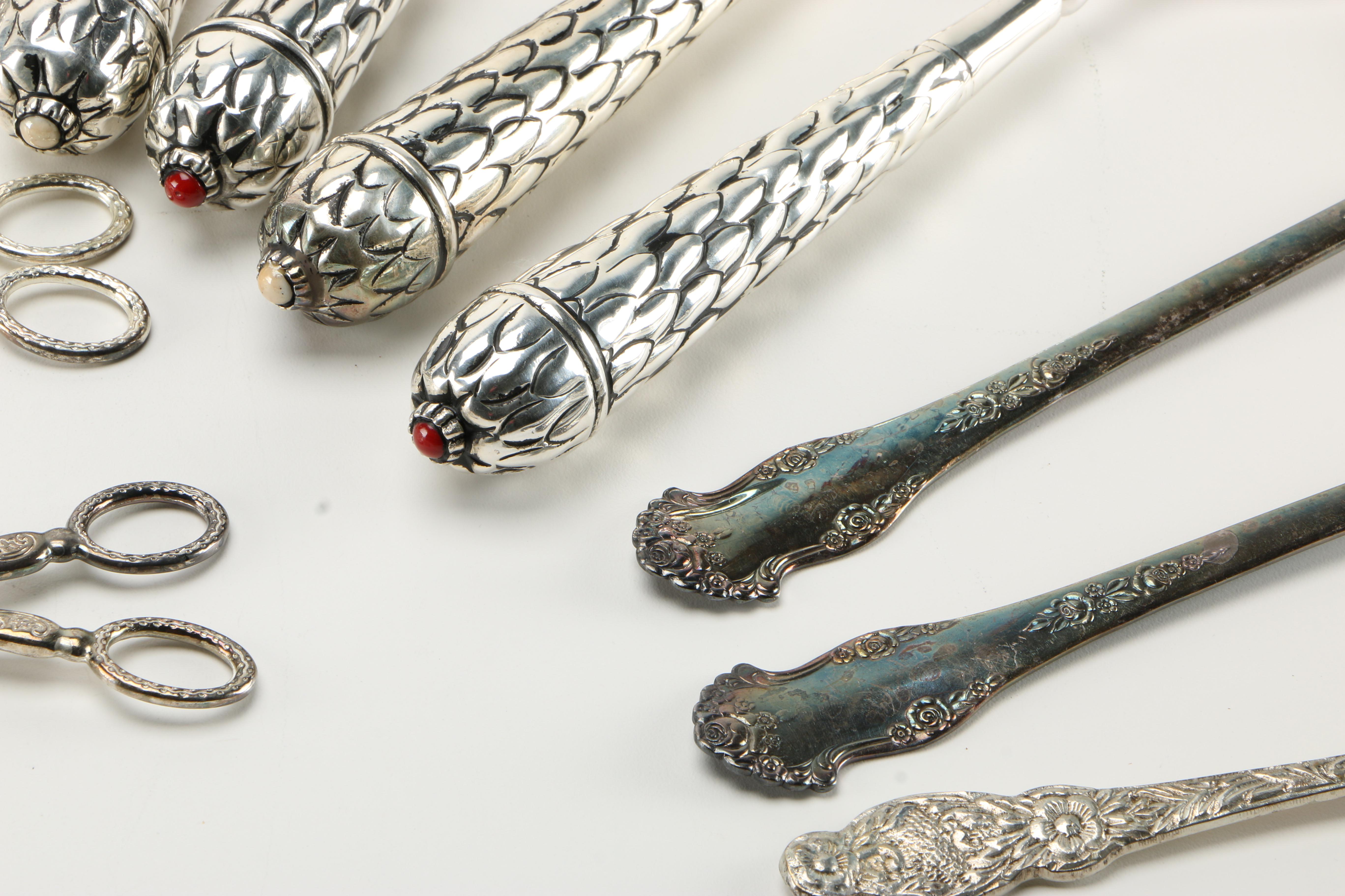 Silver Plate Utensils Featuring National Silver Co