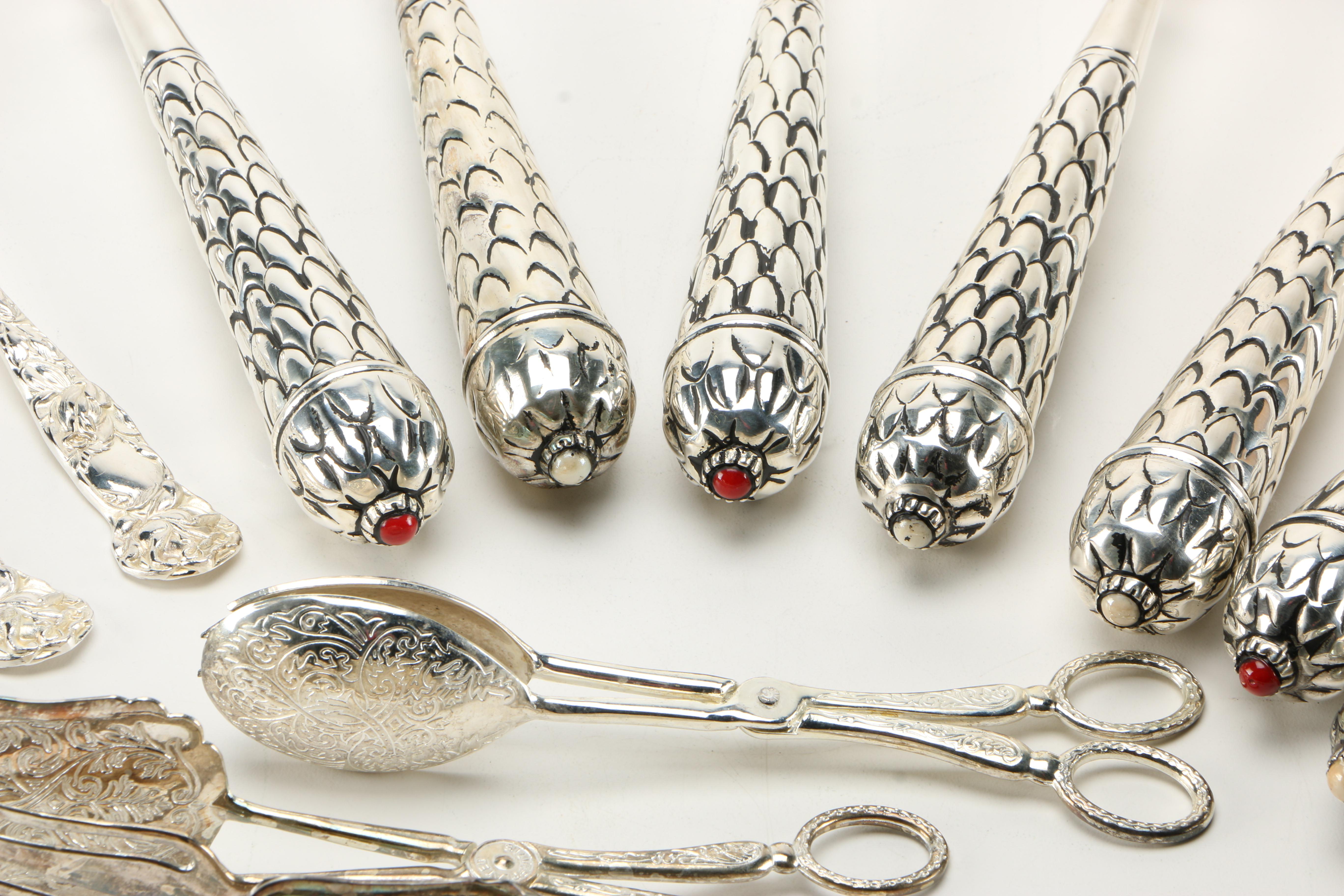 Silver Plate Utensils Featuring National Silver Co