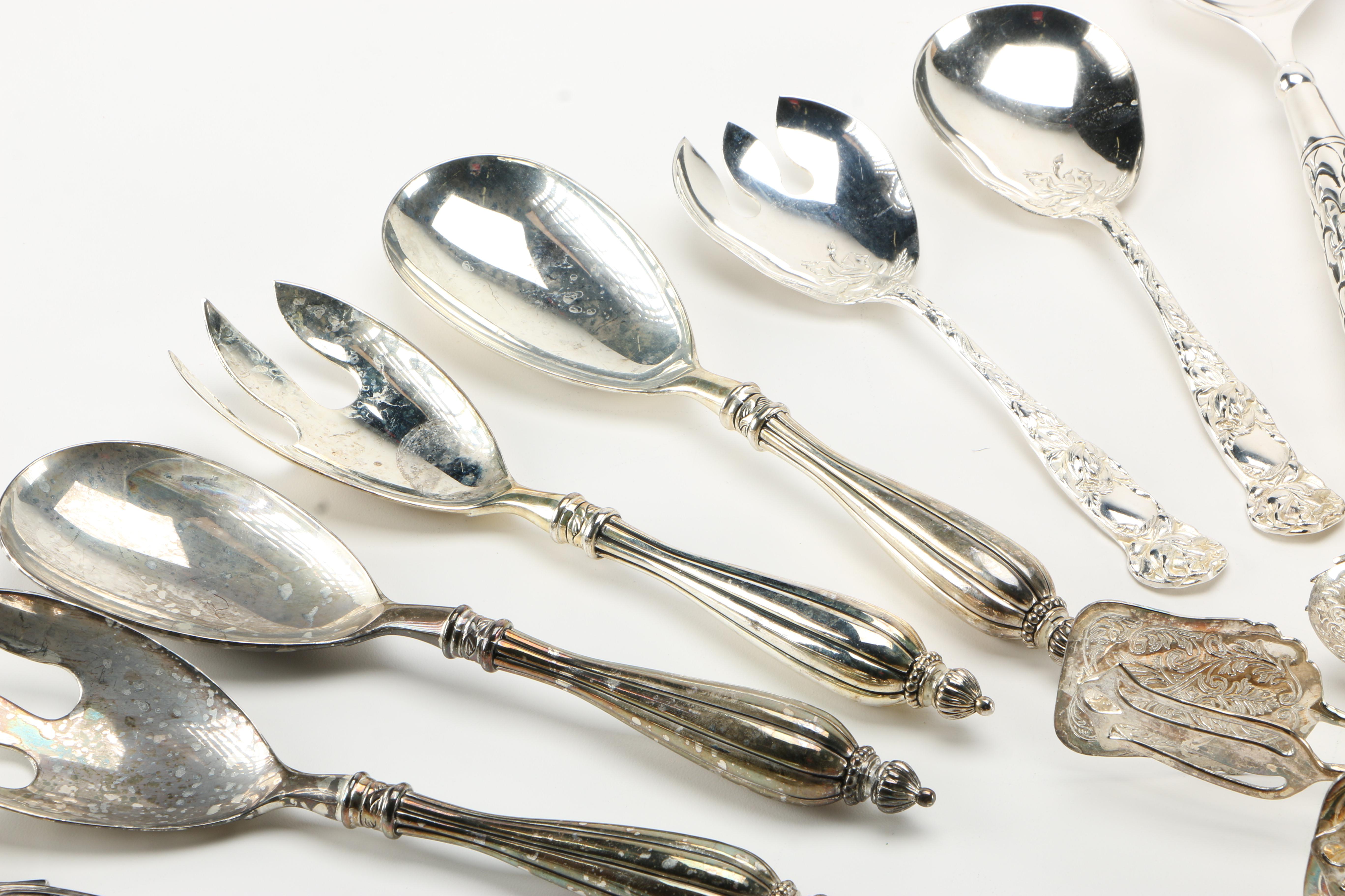 Silver Plate Utensils Featuring National Silver Co