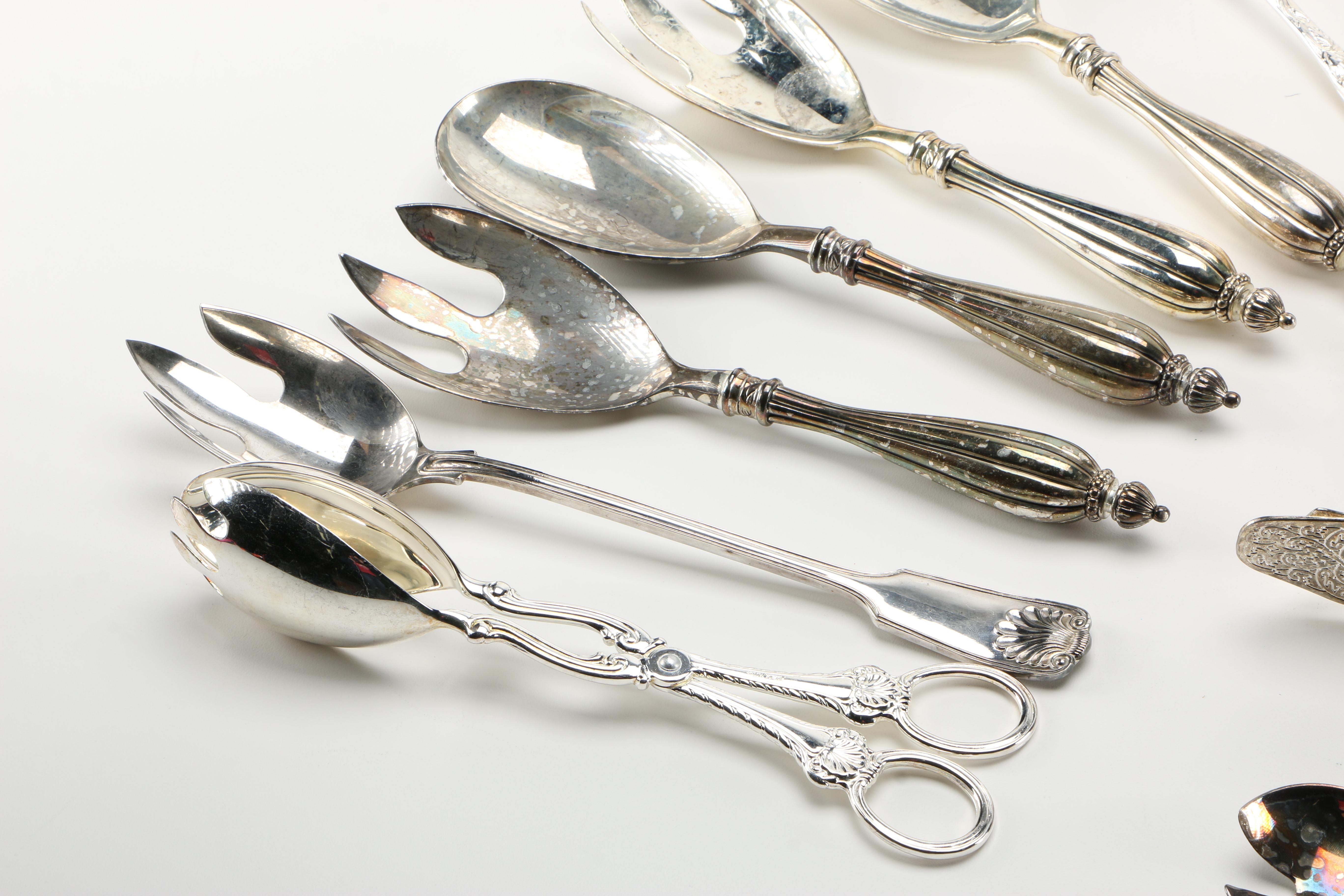 Silver Plate Utensils Featuring National Silver Co