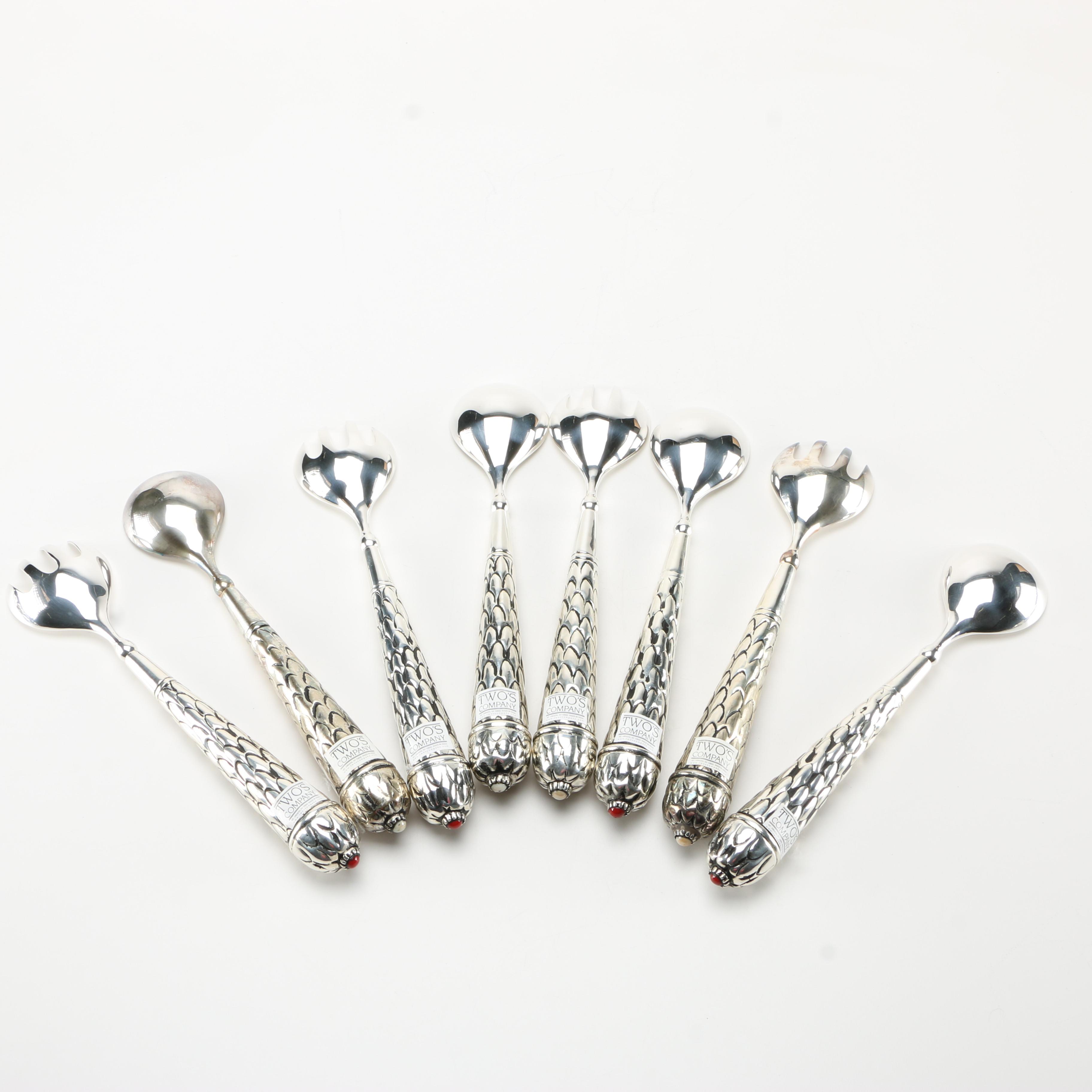 Silver Plate Utensils Featuring National Silver Co