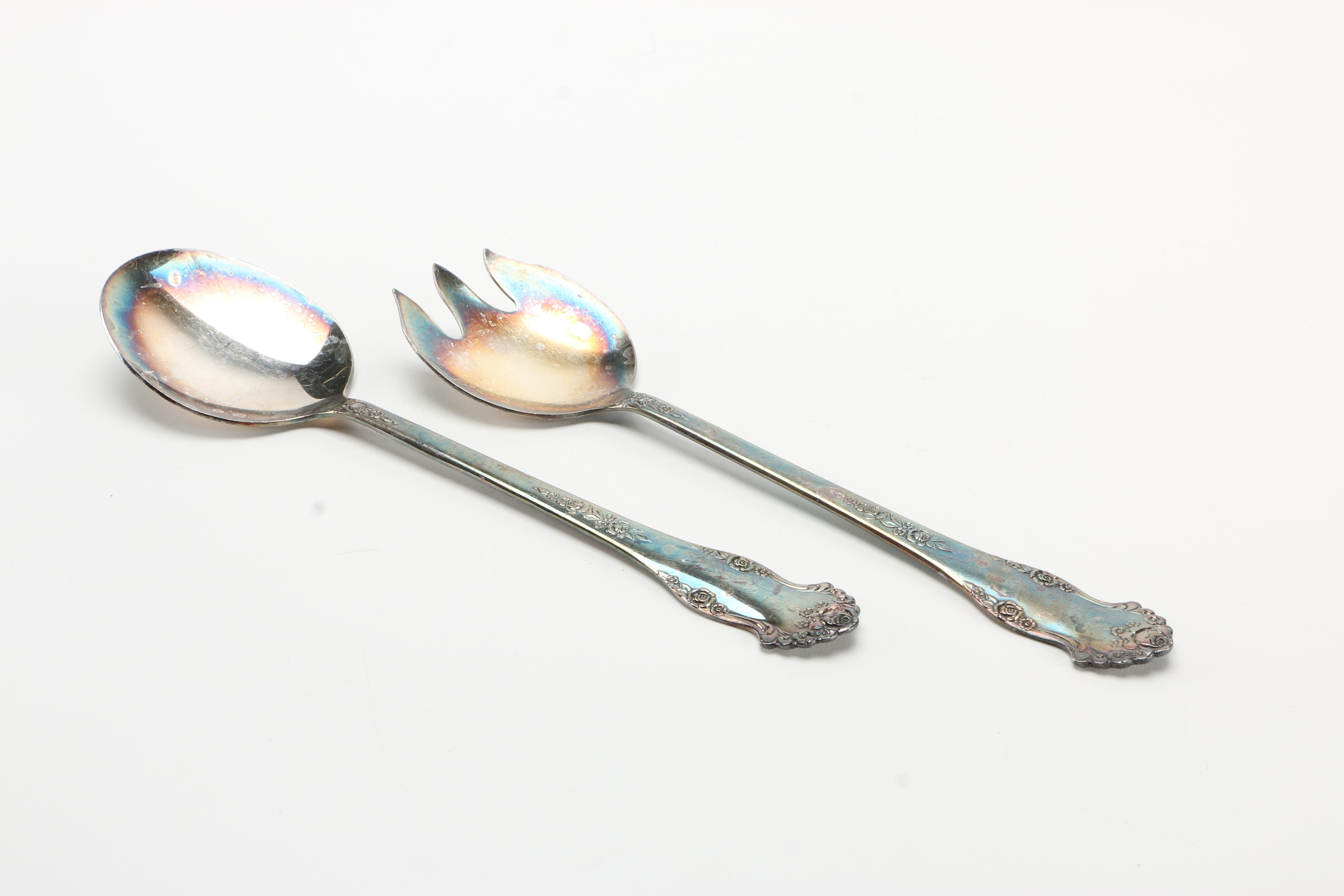 Silver Plate Utensils Featuring National Silver Co