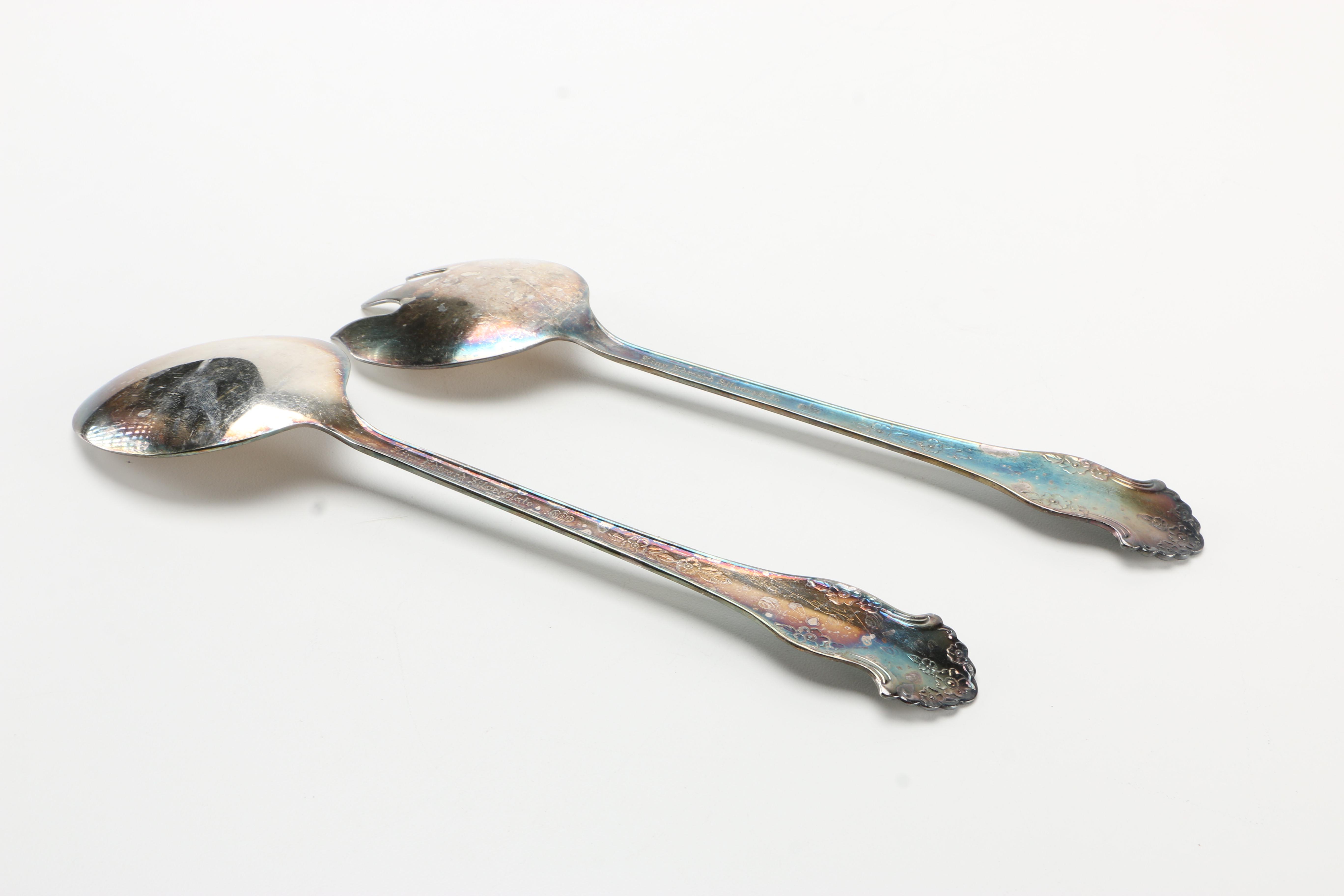 Silver Plate Utensils Featuring National Silver Co