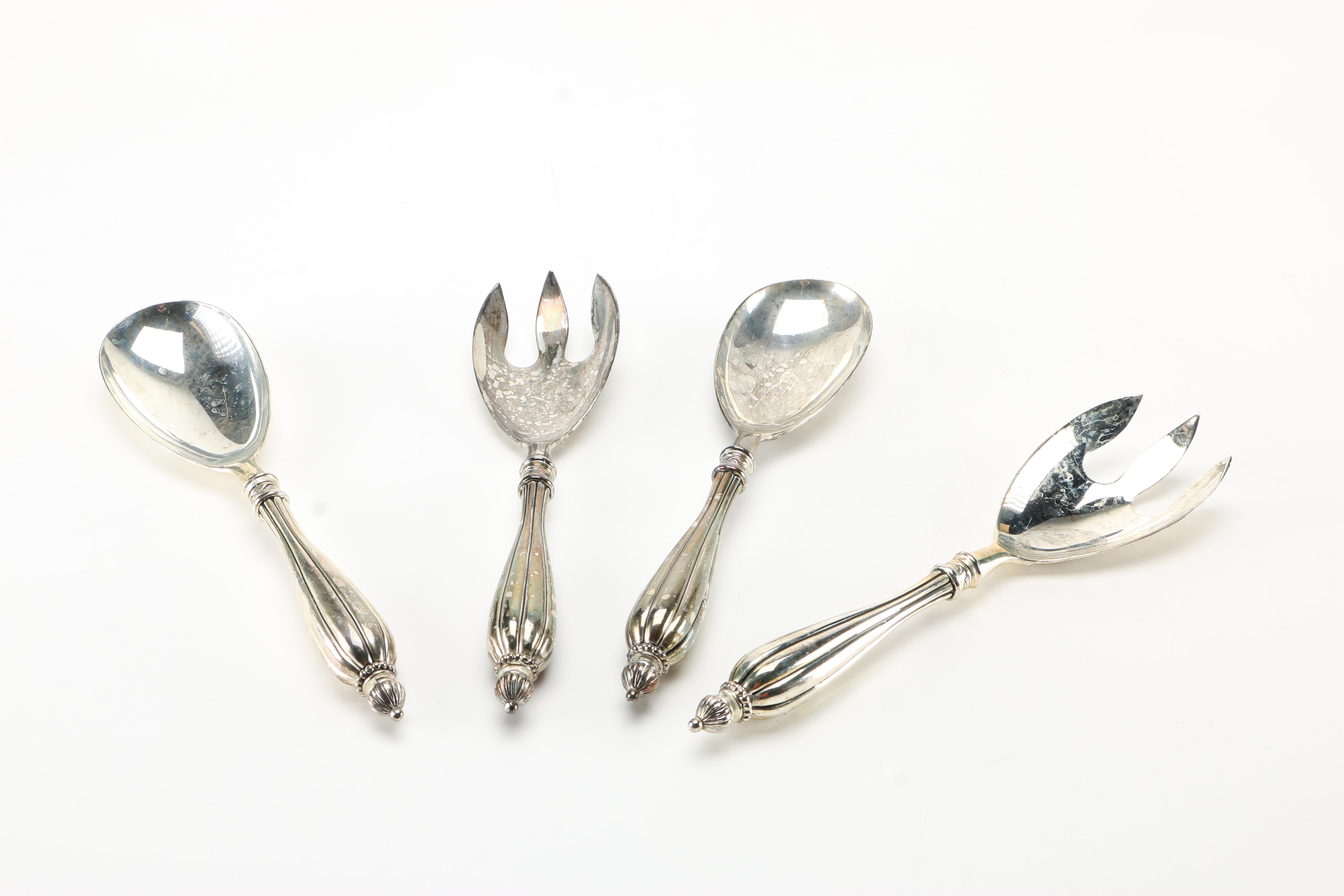 Silver Plate Utensils Featuring National Silver Co