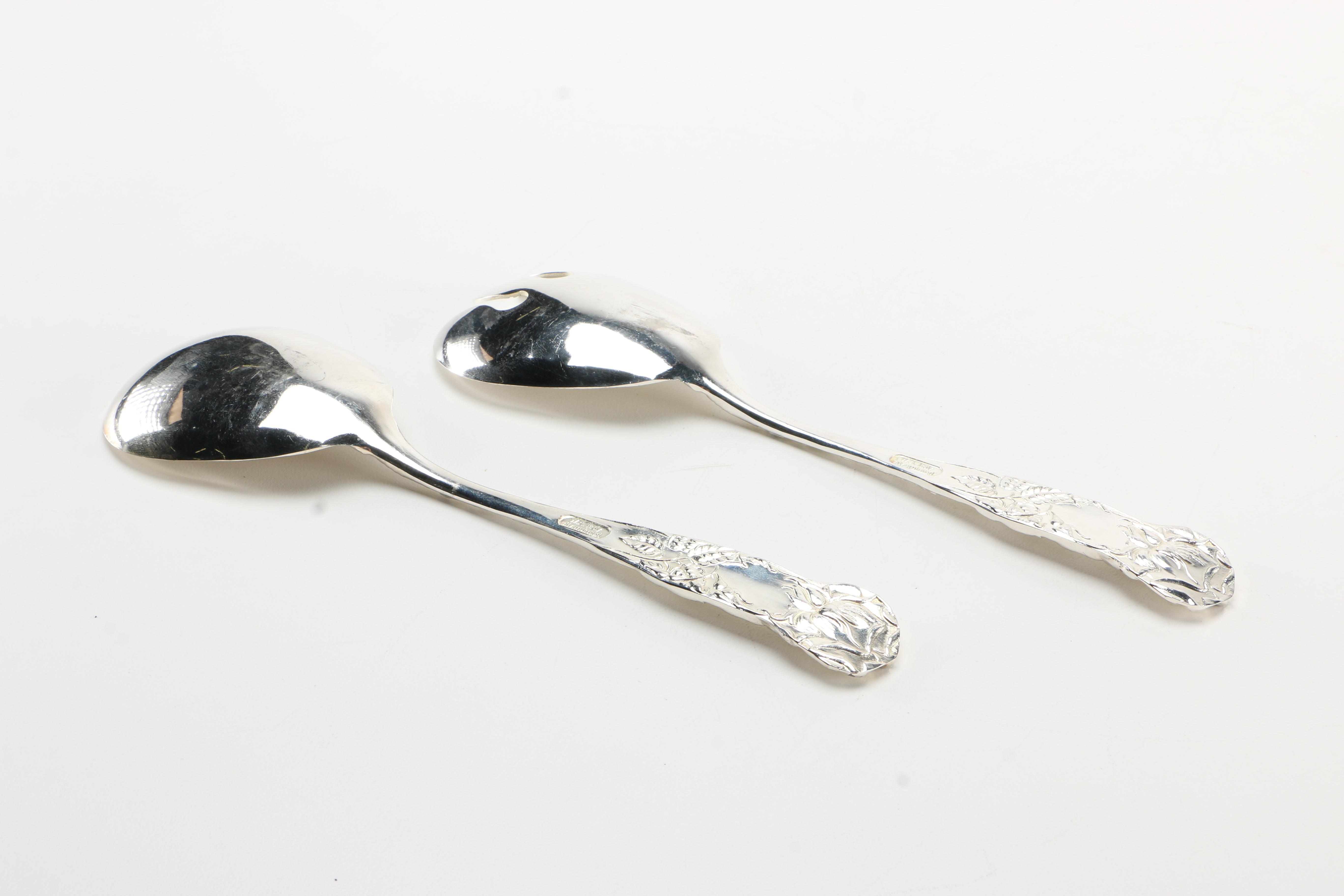 Silver Plate Utensils Featuring National Silver Co