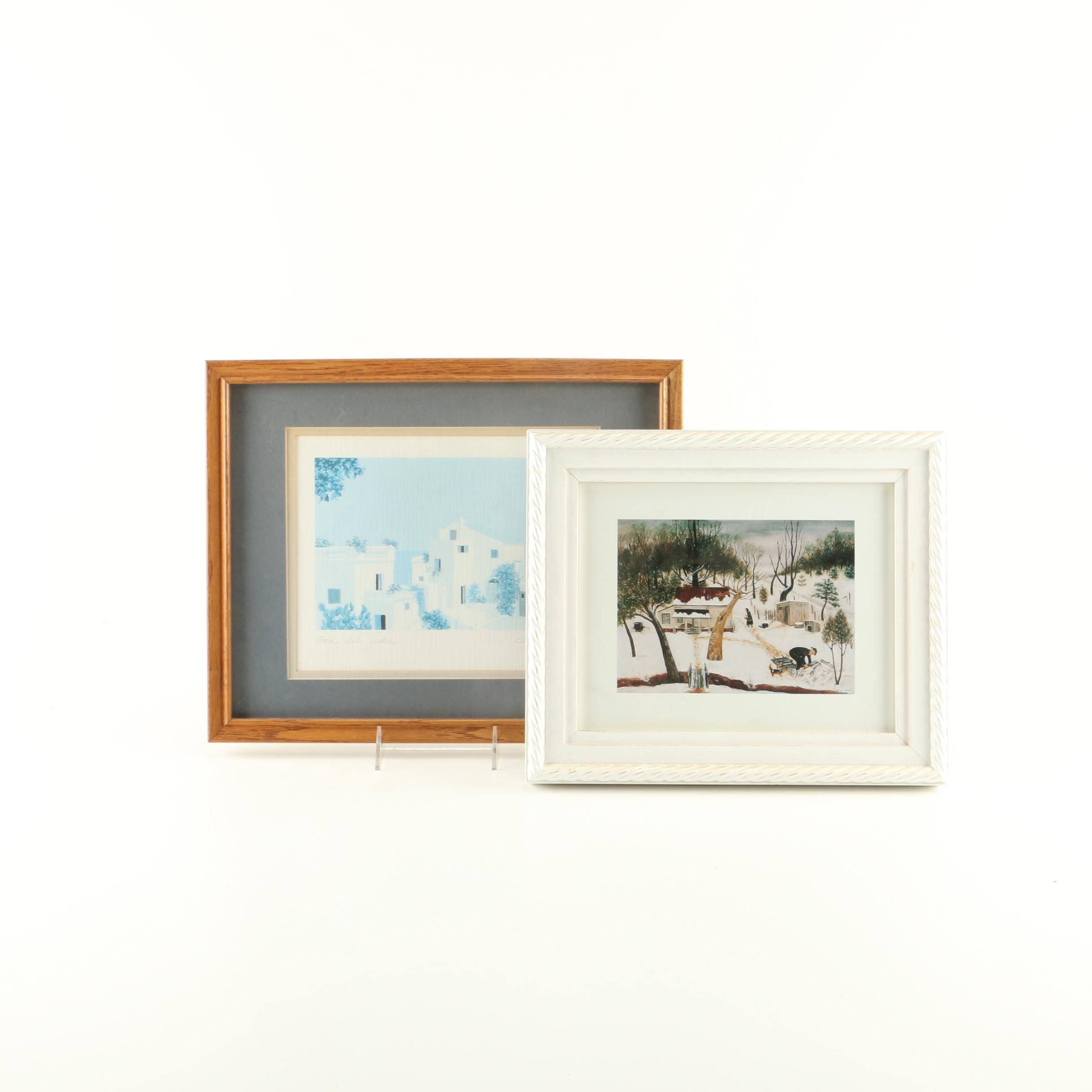 After Giorgio Zuppini and Queena Stovall Offset Lithographs