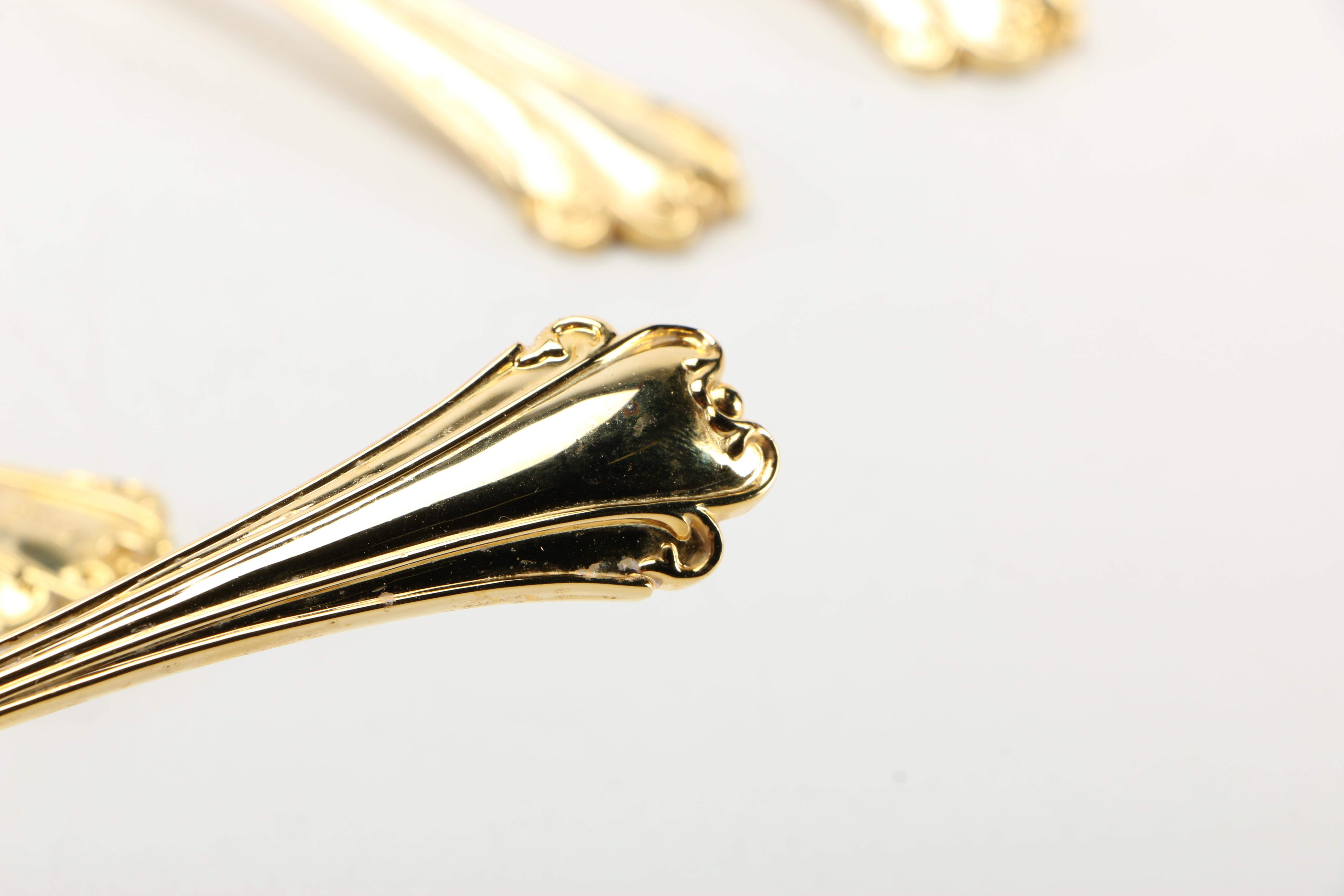 International Silver "Golden American Chippendale" and Jean Dubost "Laguiole" Flatware