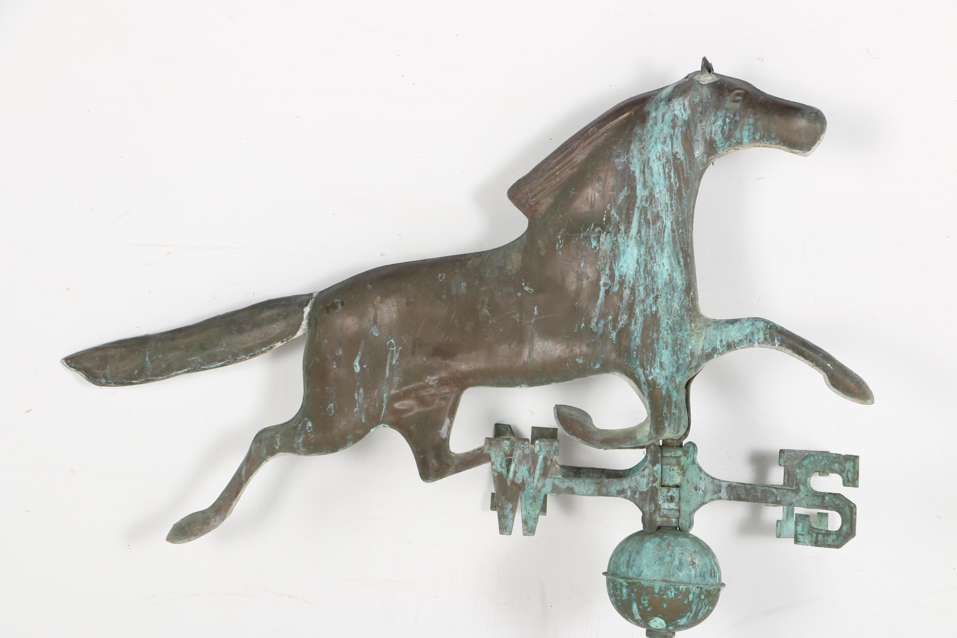 Steel and Iron Horse Motif Weathervane