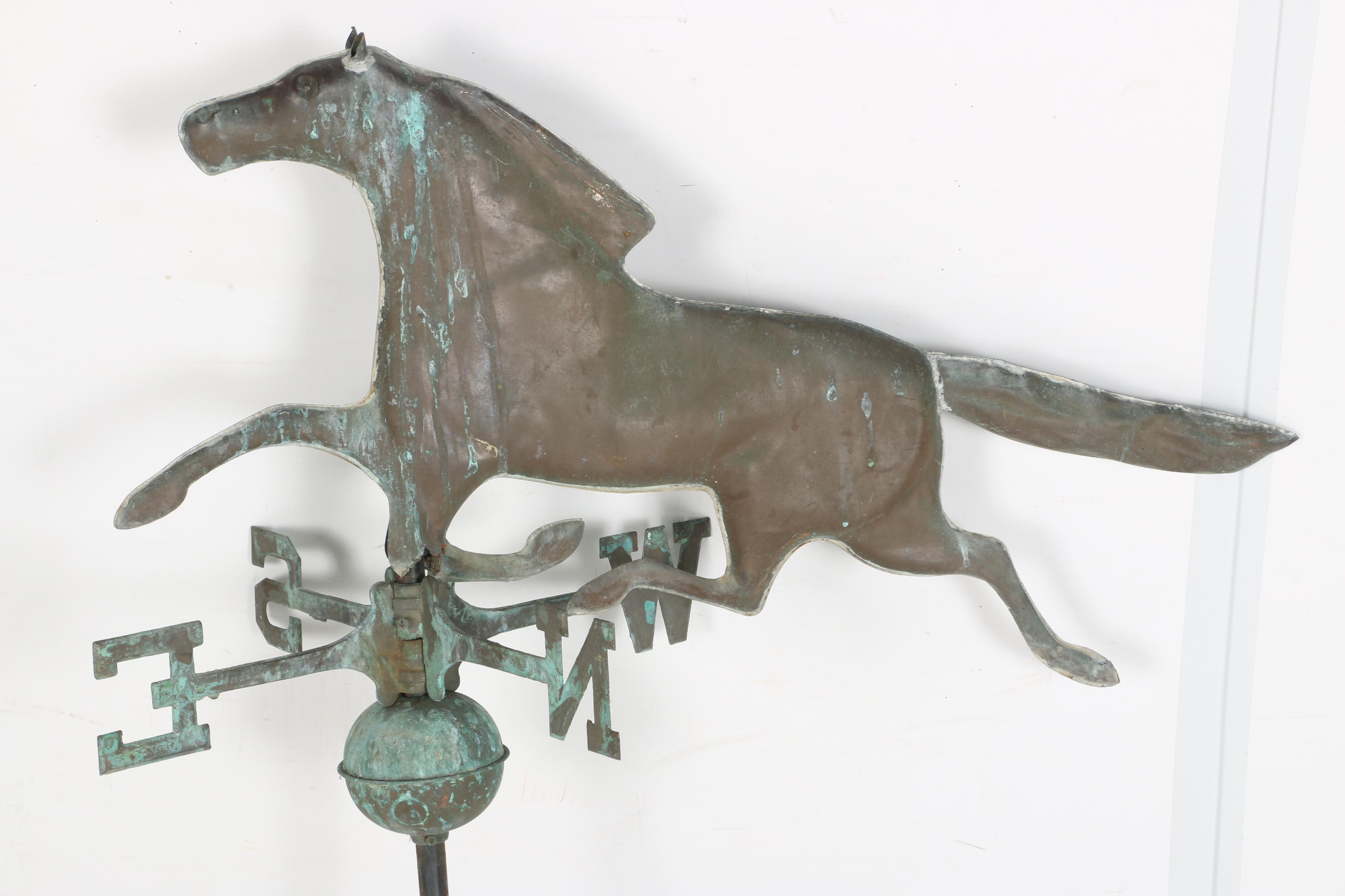 Steel and Iron Horse Motif Weathervane