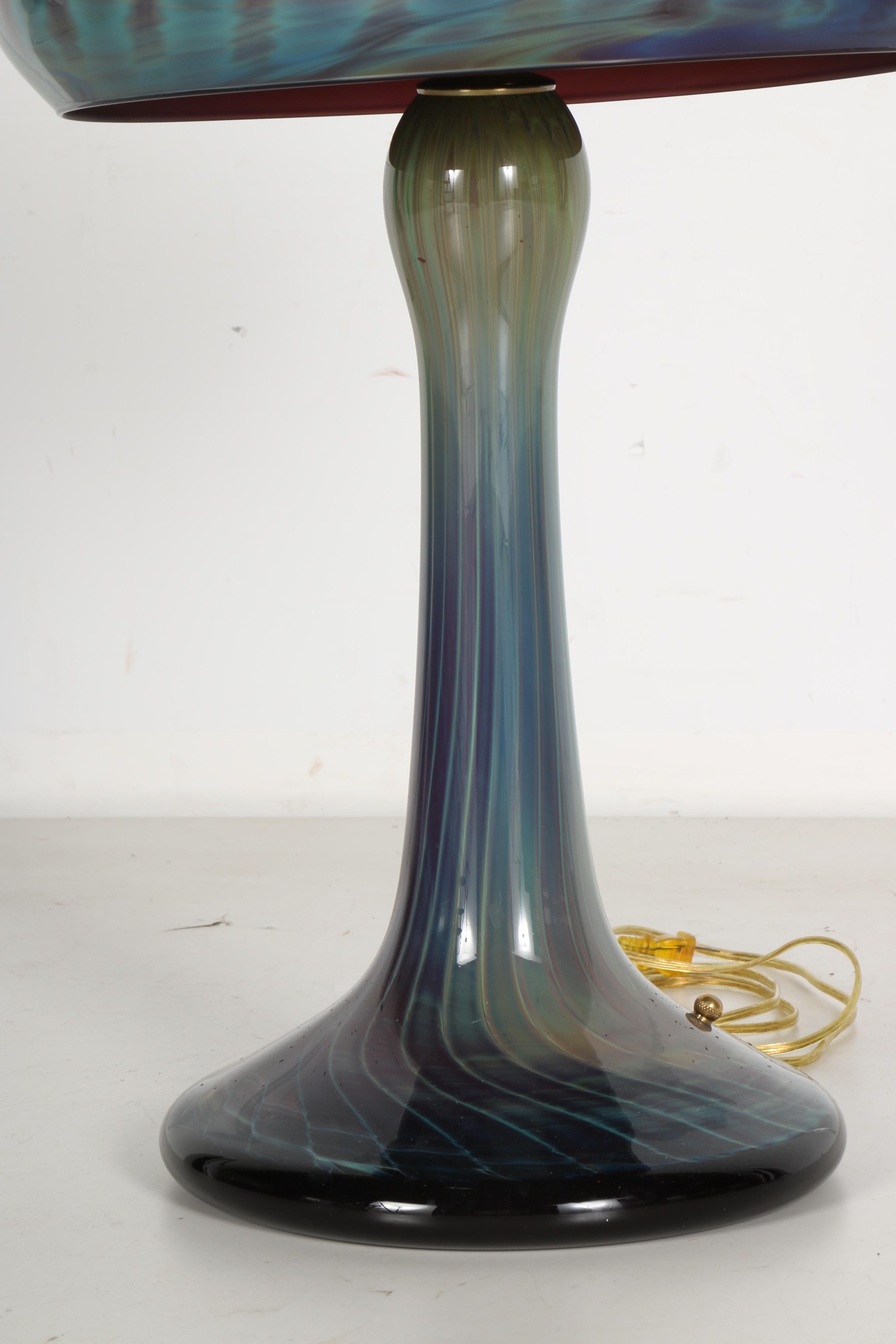 Joe Clearman 1999 Blown Glass Lamp