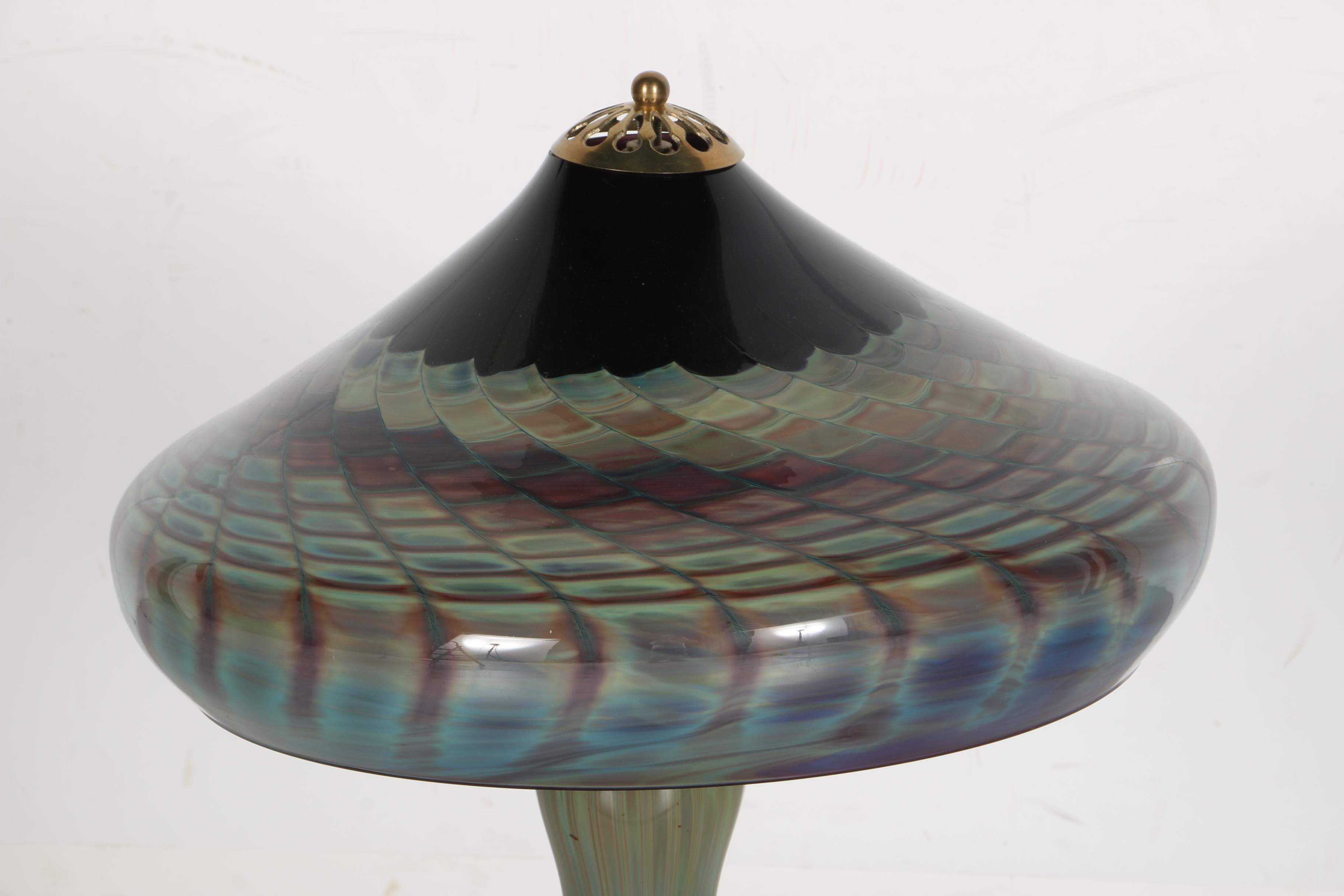 Joe Clearman 1999 Blown Glass Lamp