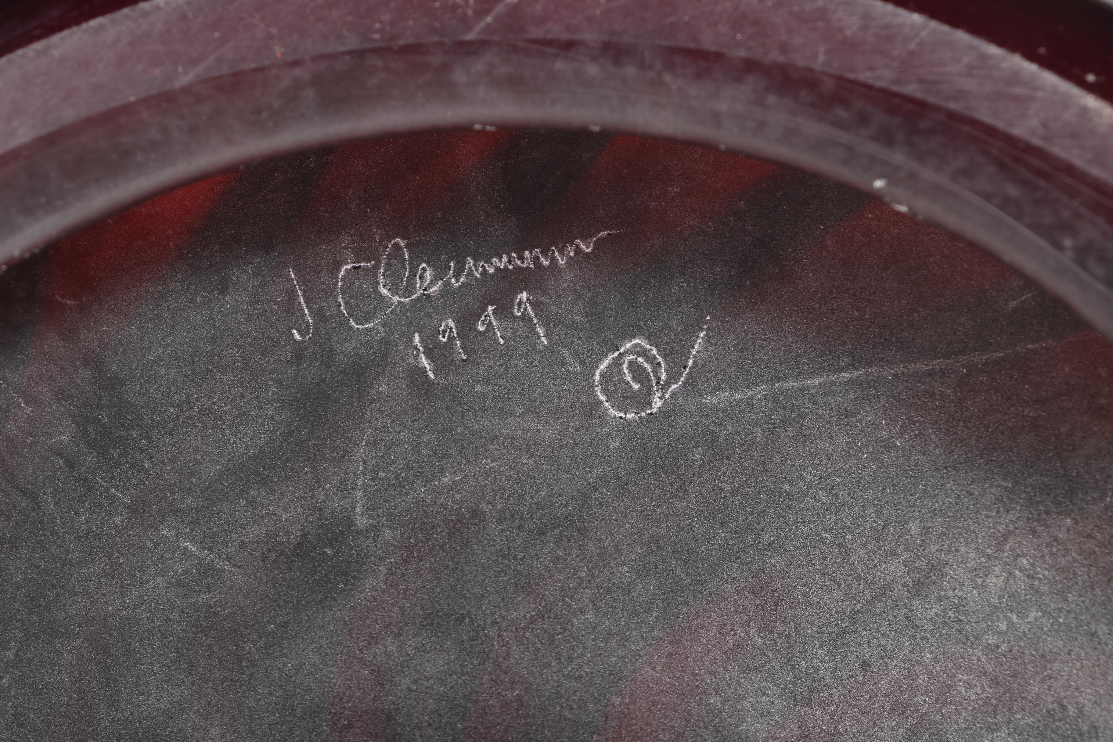 Joe Clearman 1999 Blown Glass Lamp