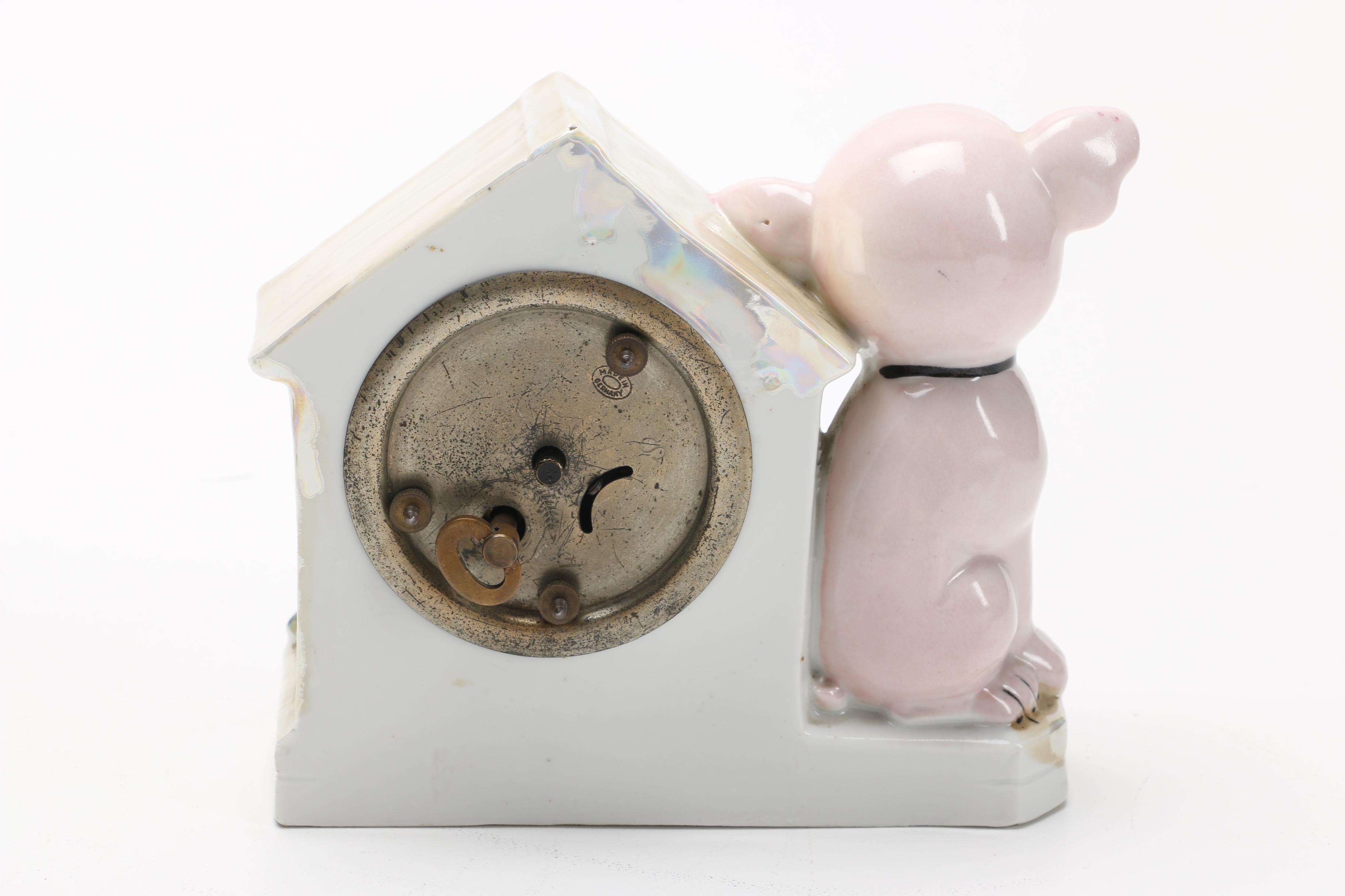 Novelty Vintage Dog Lamp And Clock