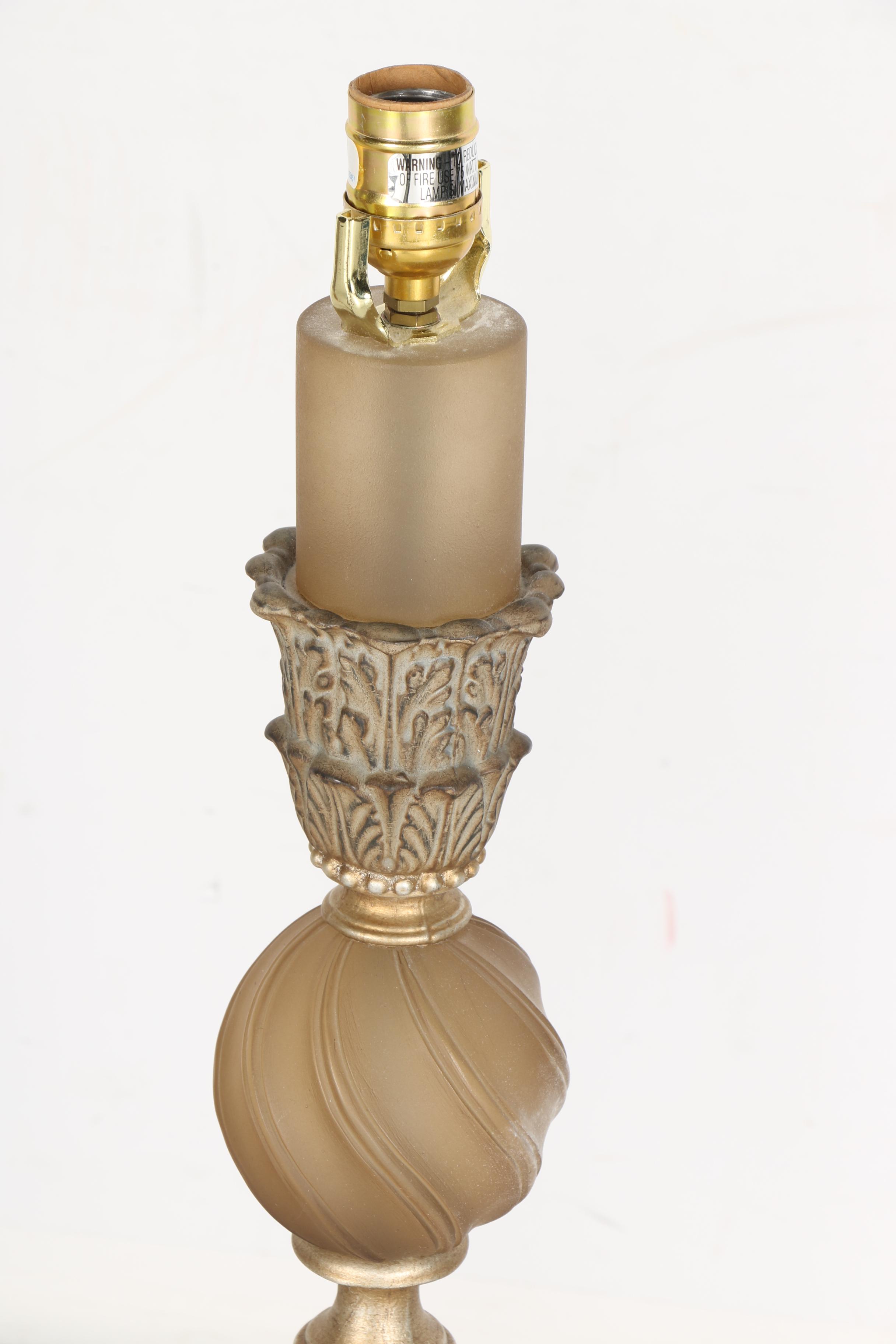Ornate Gold Tone Lamps